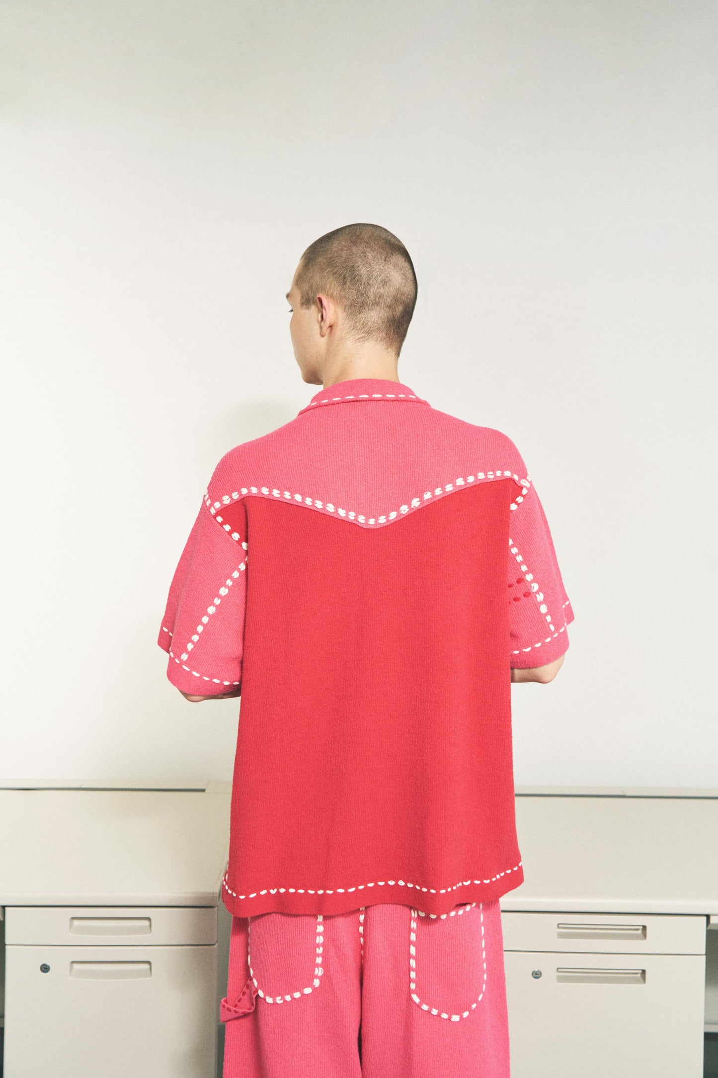 SUMMER PG1 WESTERN SHIRT RED x PINK
