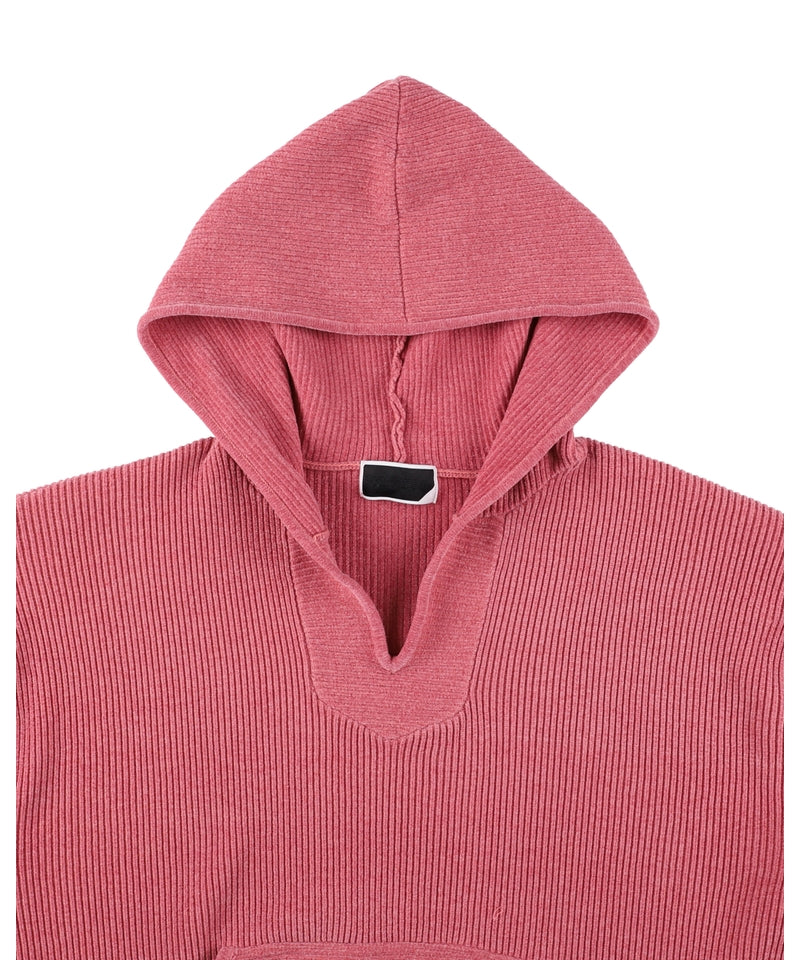 CORDY KNIT MEXPARKA PINK
