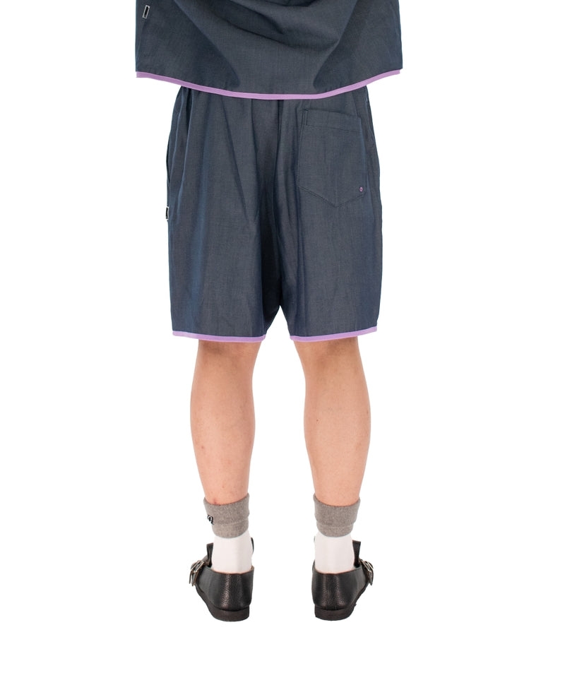 PIPE TOP SHORTS NAVY