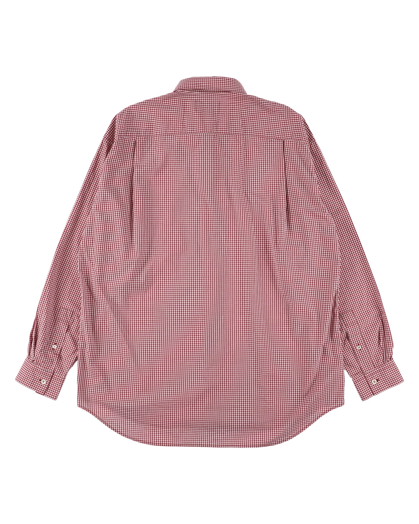 STITCH TEXT SHIRT RED CHECK