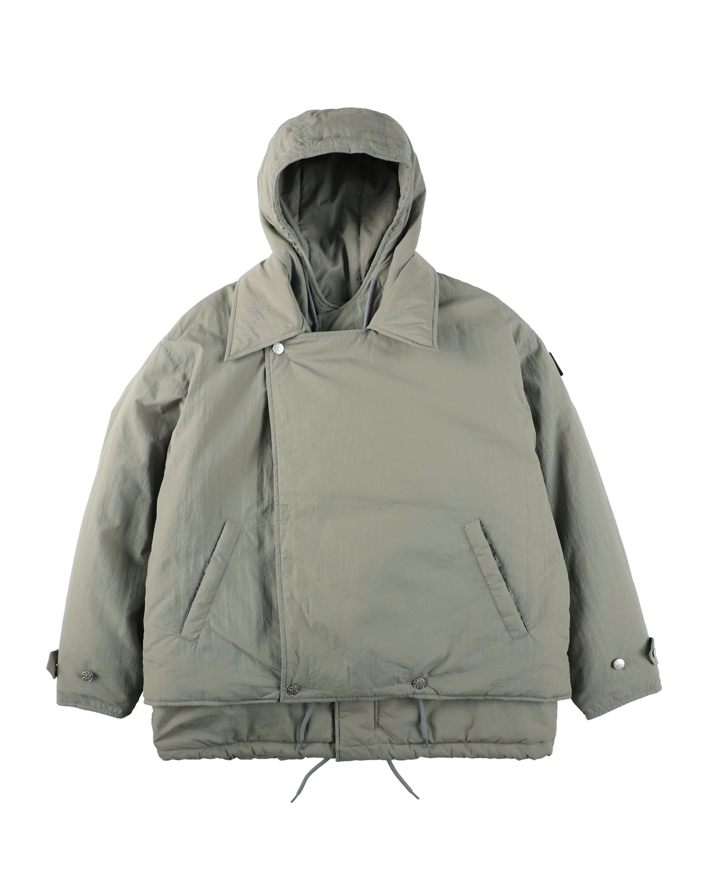 DOUBLE CUSHY HOODED JACKET GREY