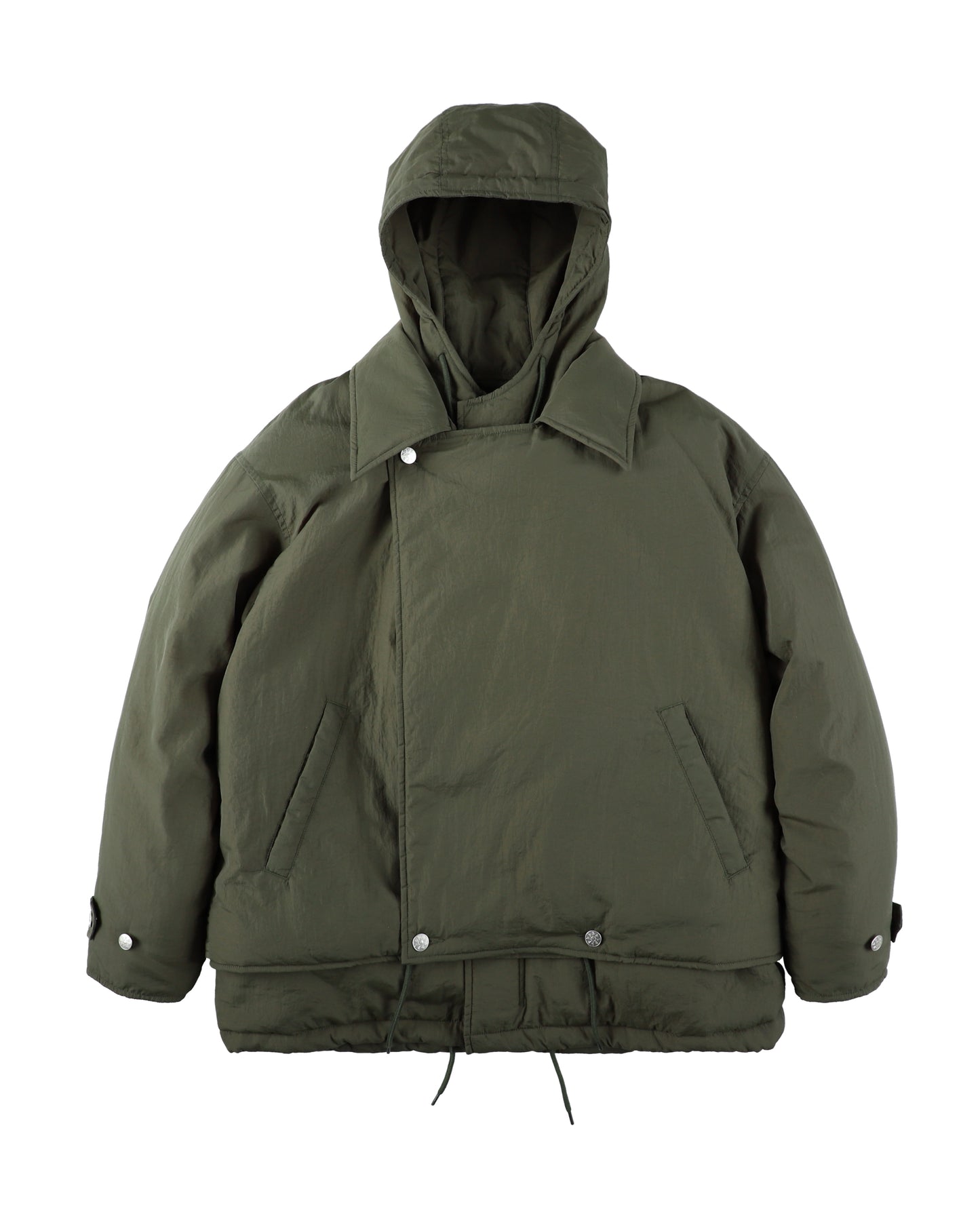 DOUBLE CUSHY HOODED JACKET OLIVE DRAB