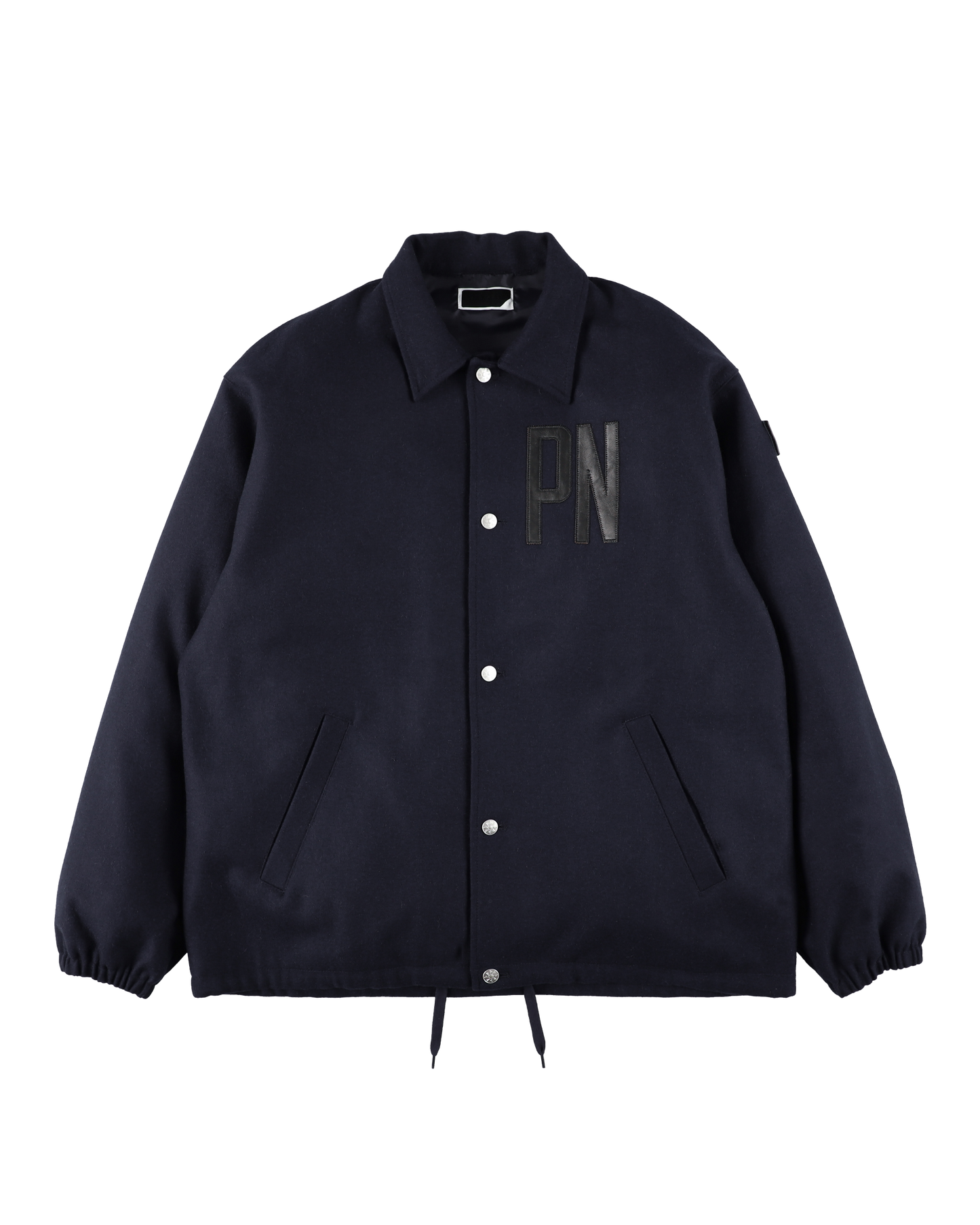 WOOL MELTON COACH JACKET NAVY