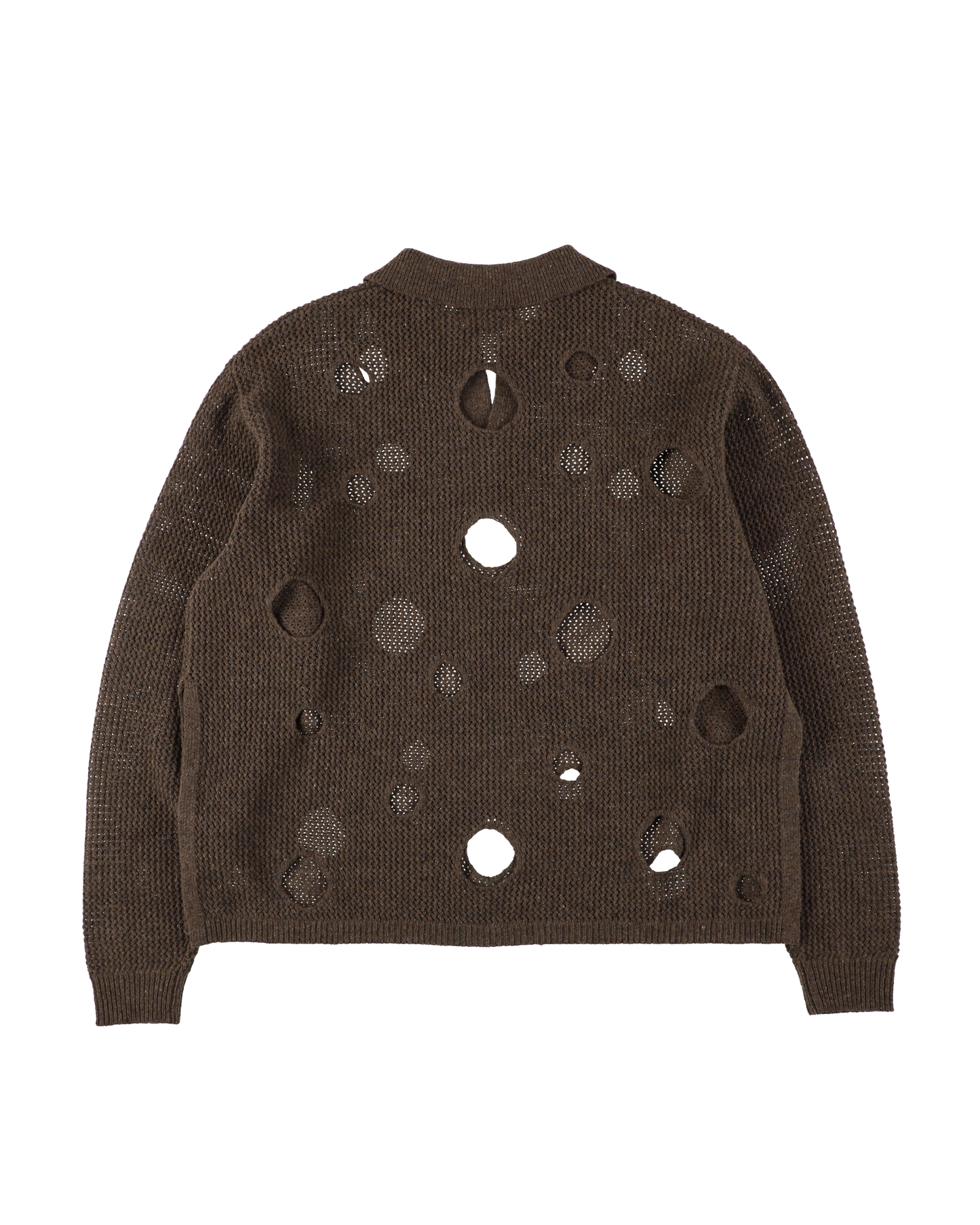 HOLE KNIT SKIPPER BROWN