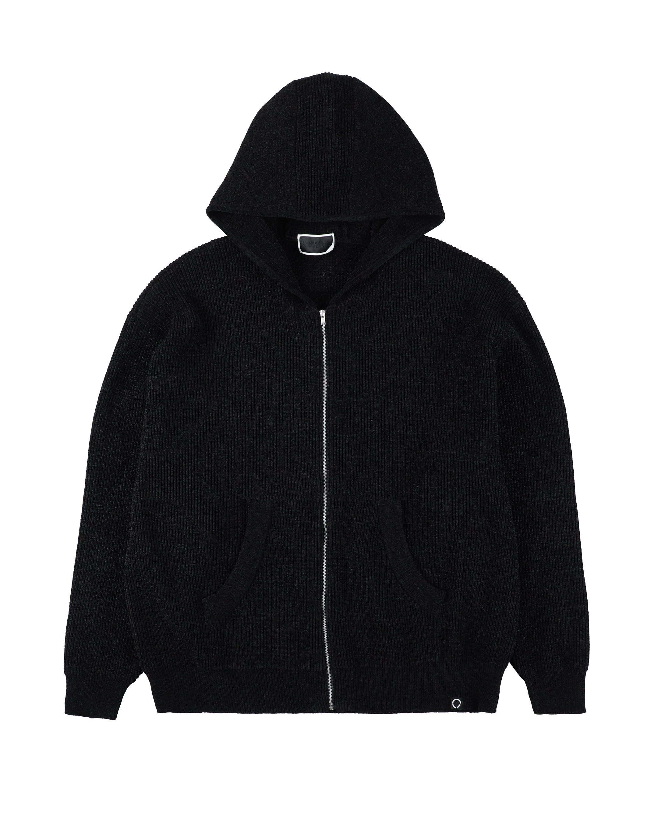 CORDY KNIT ZIP HOODIE BLACK – PHINGERIN CORDY KNIT ZIP HOODIE BLACK – PHINGERIN