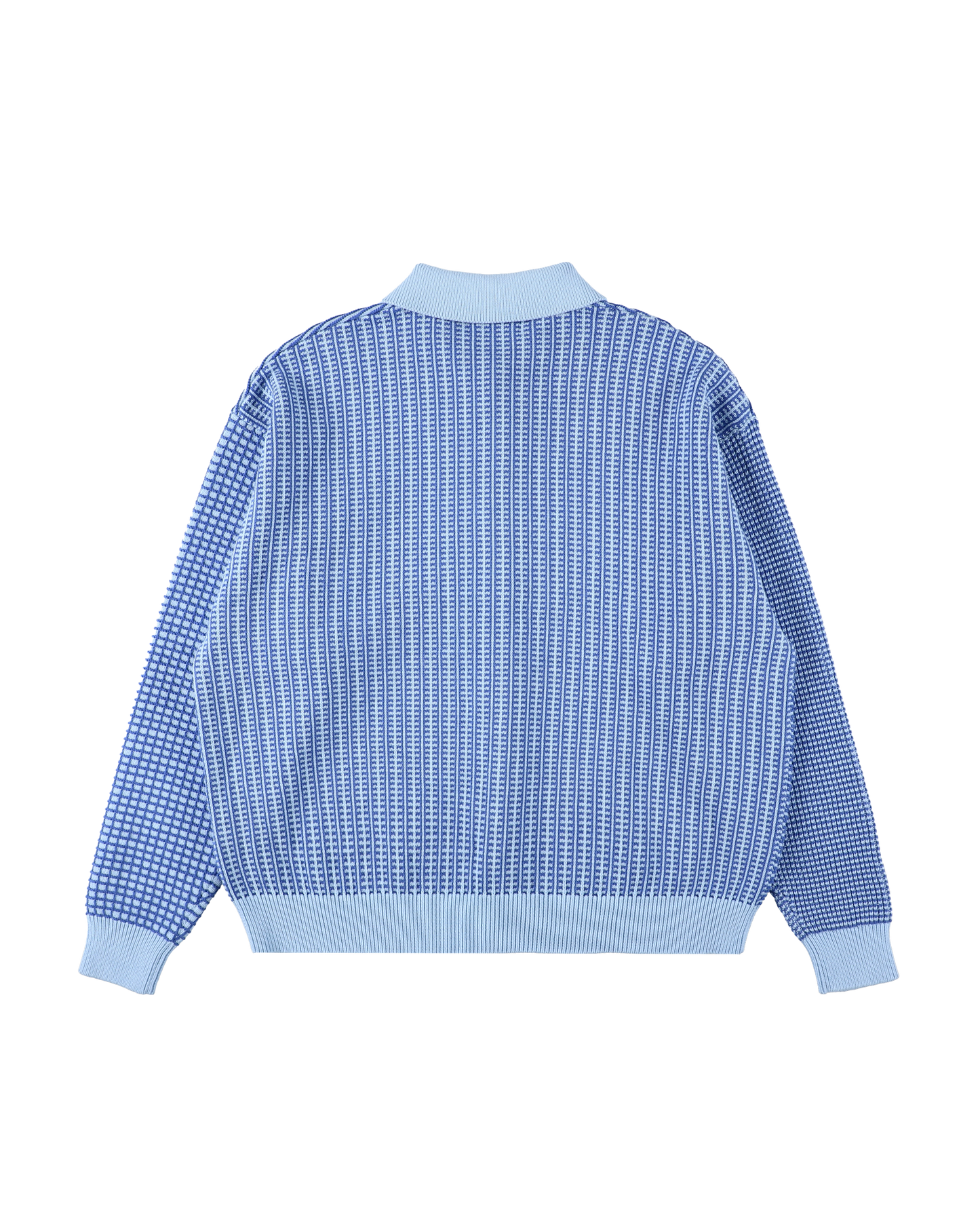 MULTI KNIT SHIRT JACKET BLUE