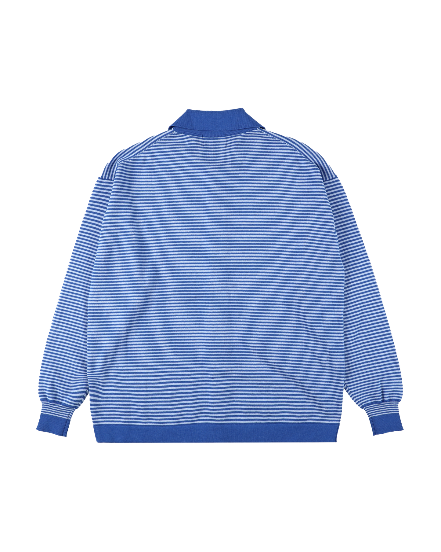 STRIPE KNIT SHIRT BLUE