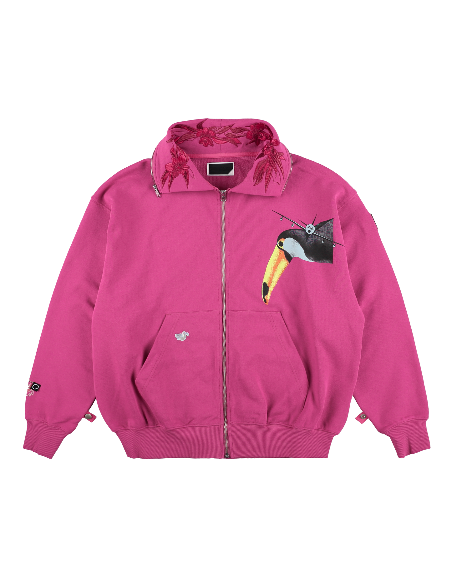 ZIPOFF HOODIE MAGENTA