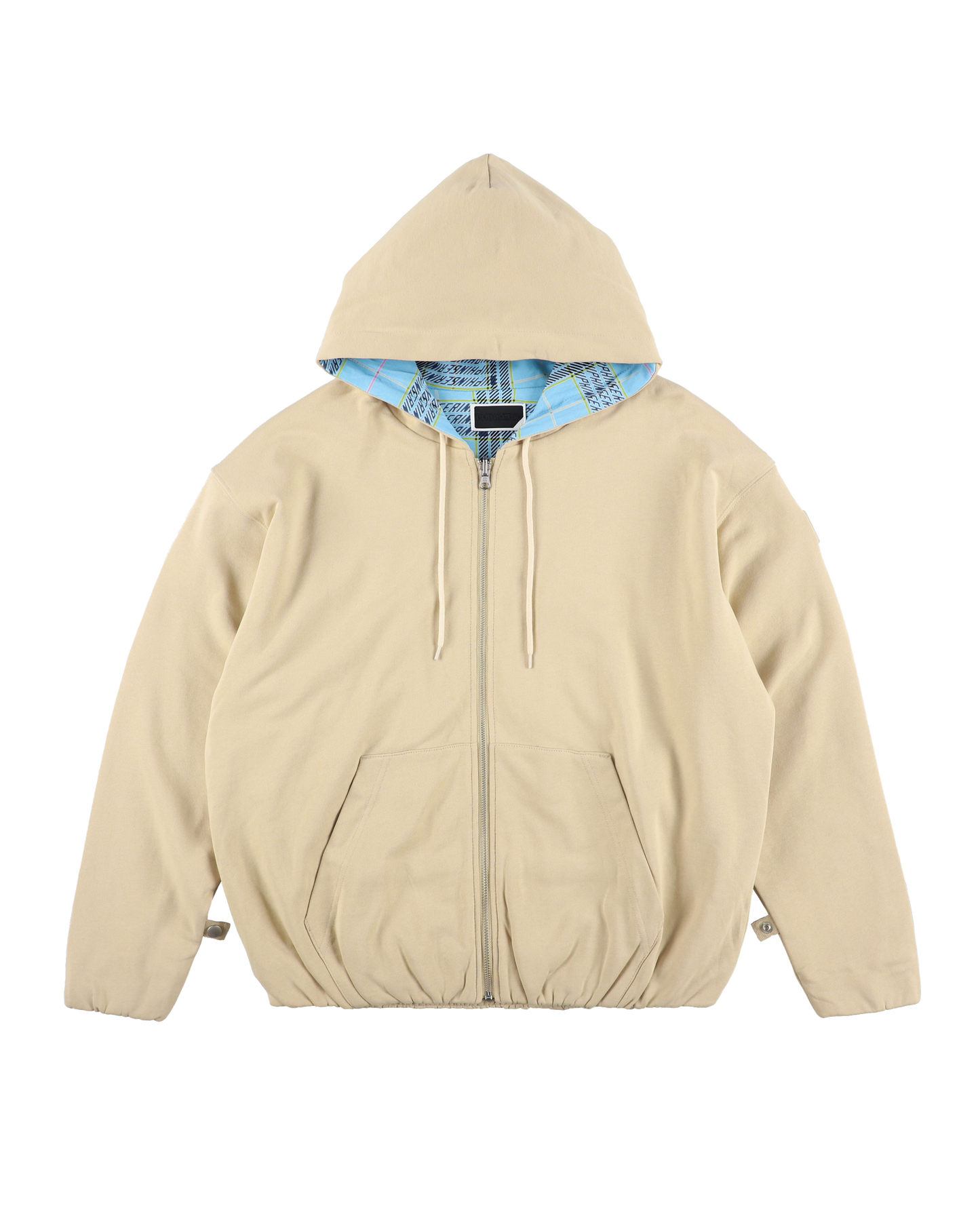 REVERSIBLE ZIP HOODIE ORIGINAL PLAID BEIGE