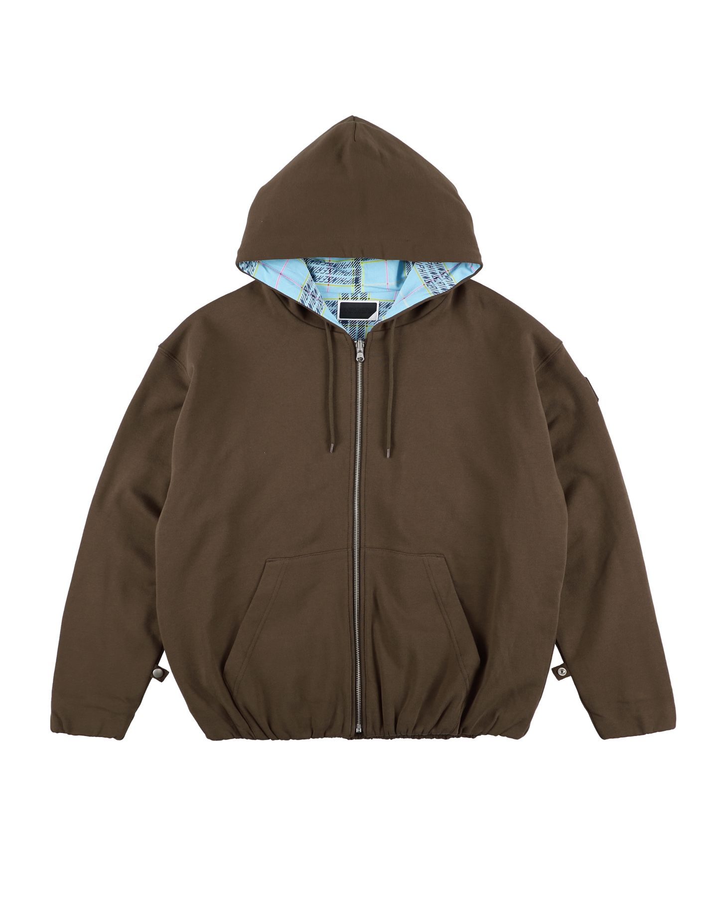 REVERSIBLE ZIP HOODIE ORIGINAL PLAID BROWN