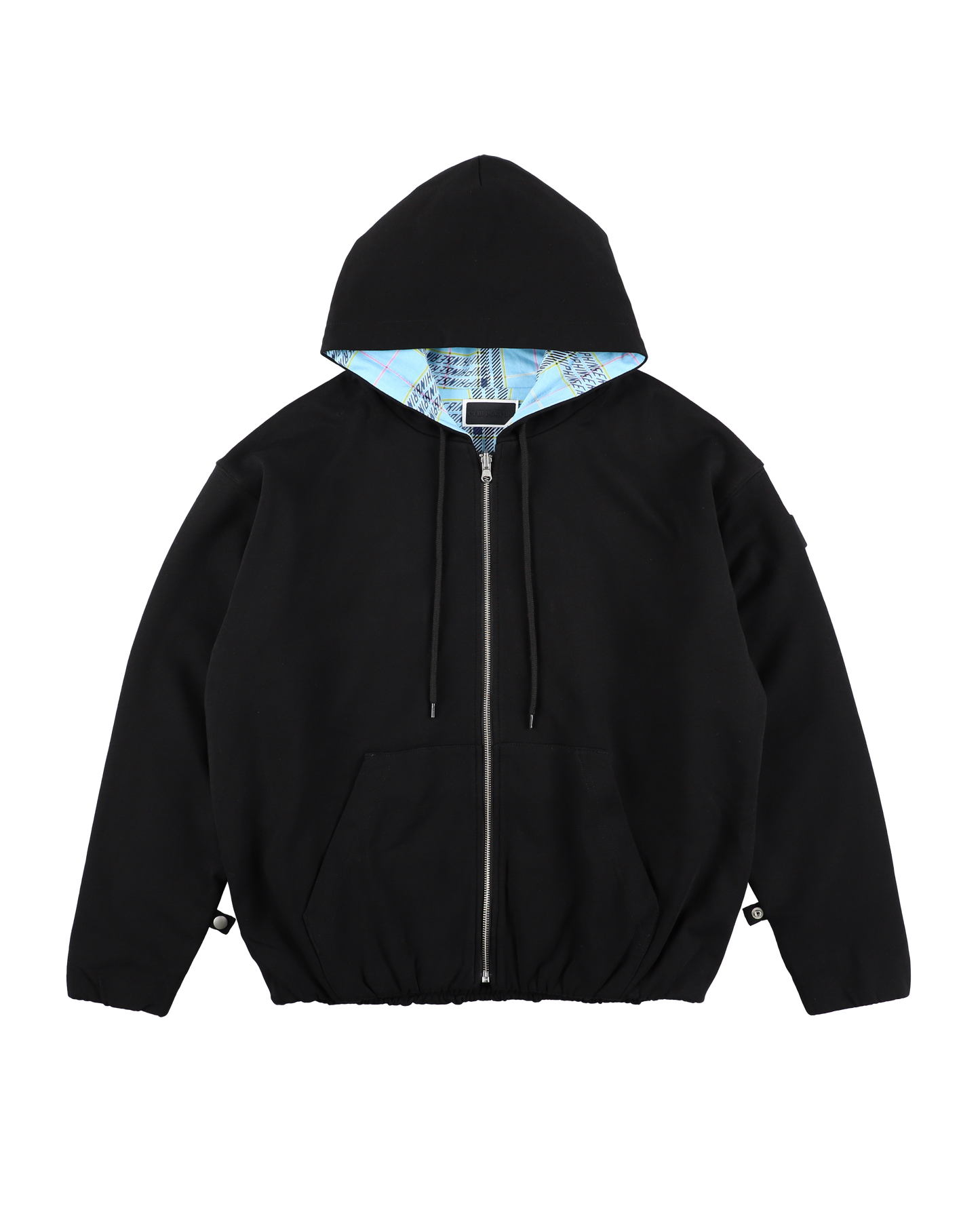 REVERSIBLE ZIP HOODIE ORIGINAL PLAID BLACK