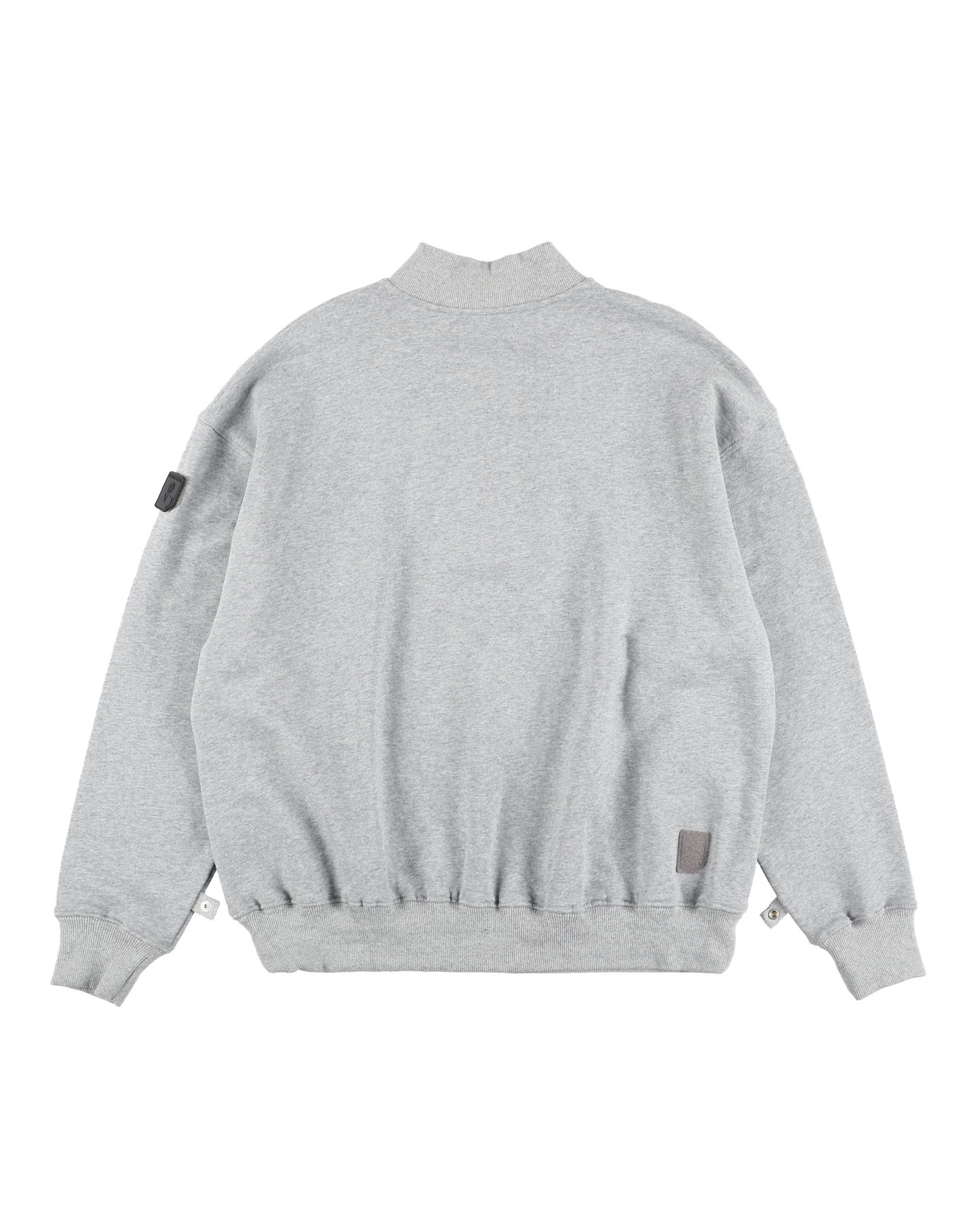 DOUBLE HENLEY SWEATSHIRT HEATHER GREY