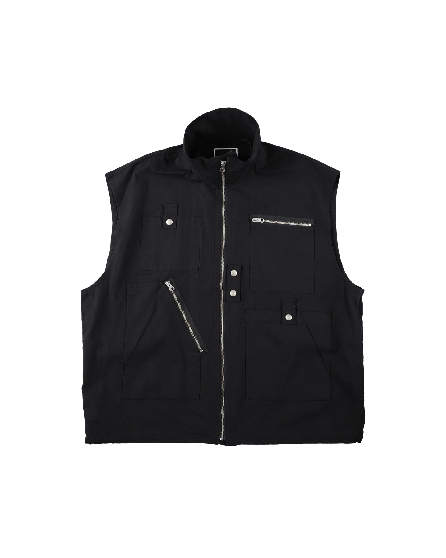DOUBLE ZIP RIPSTOP JACKET BLACK