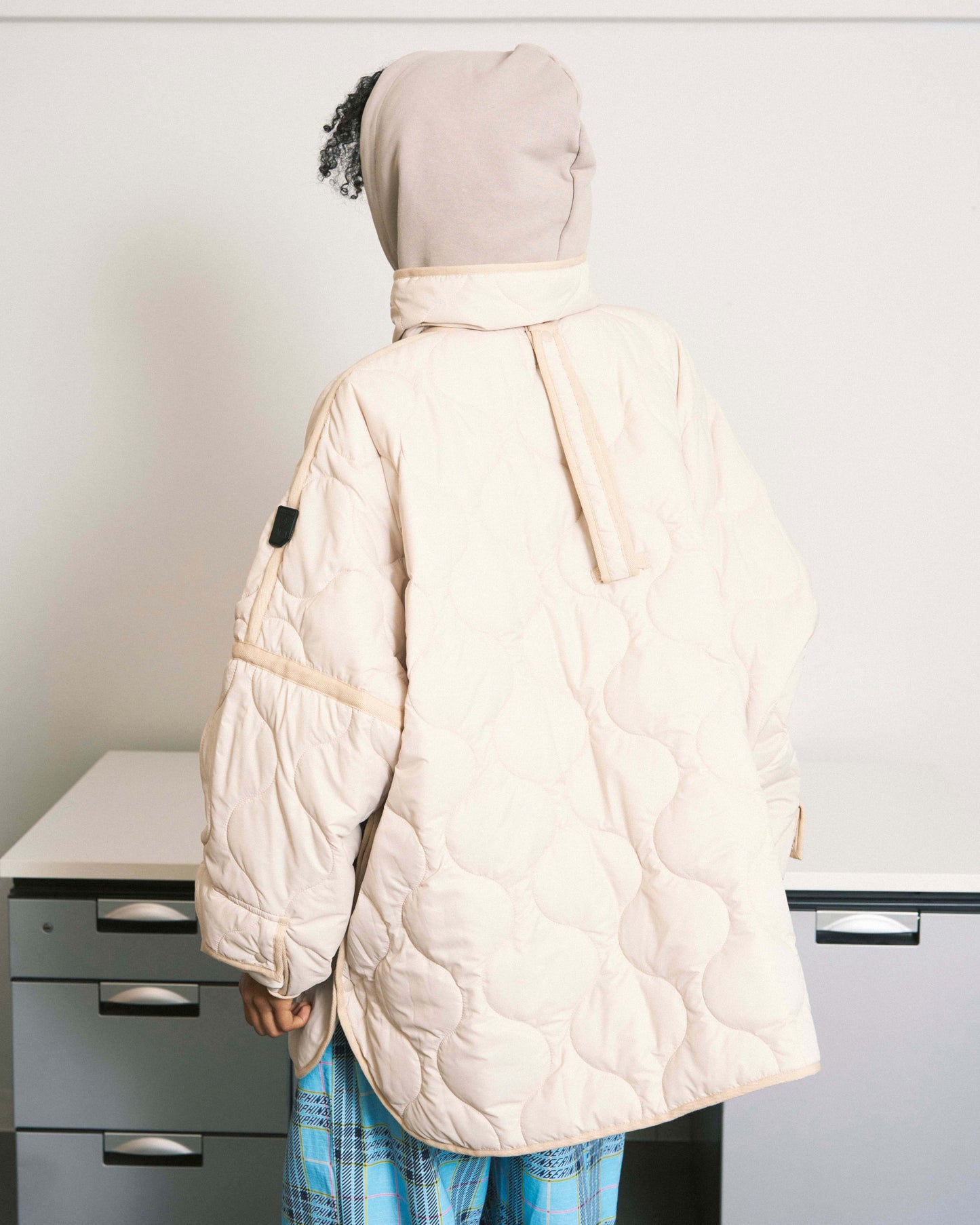 FUTON QUILT COAT BEIGE