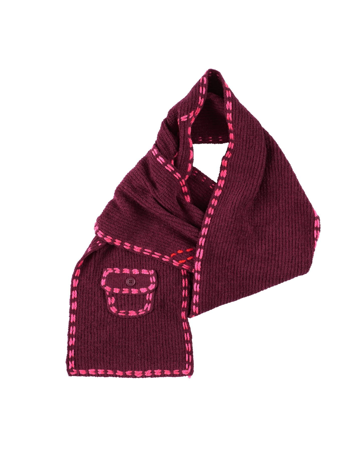 PG1 SCARF BURGUNDY