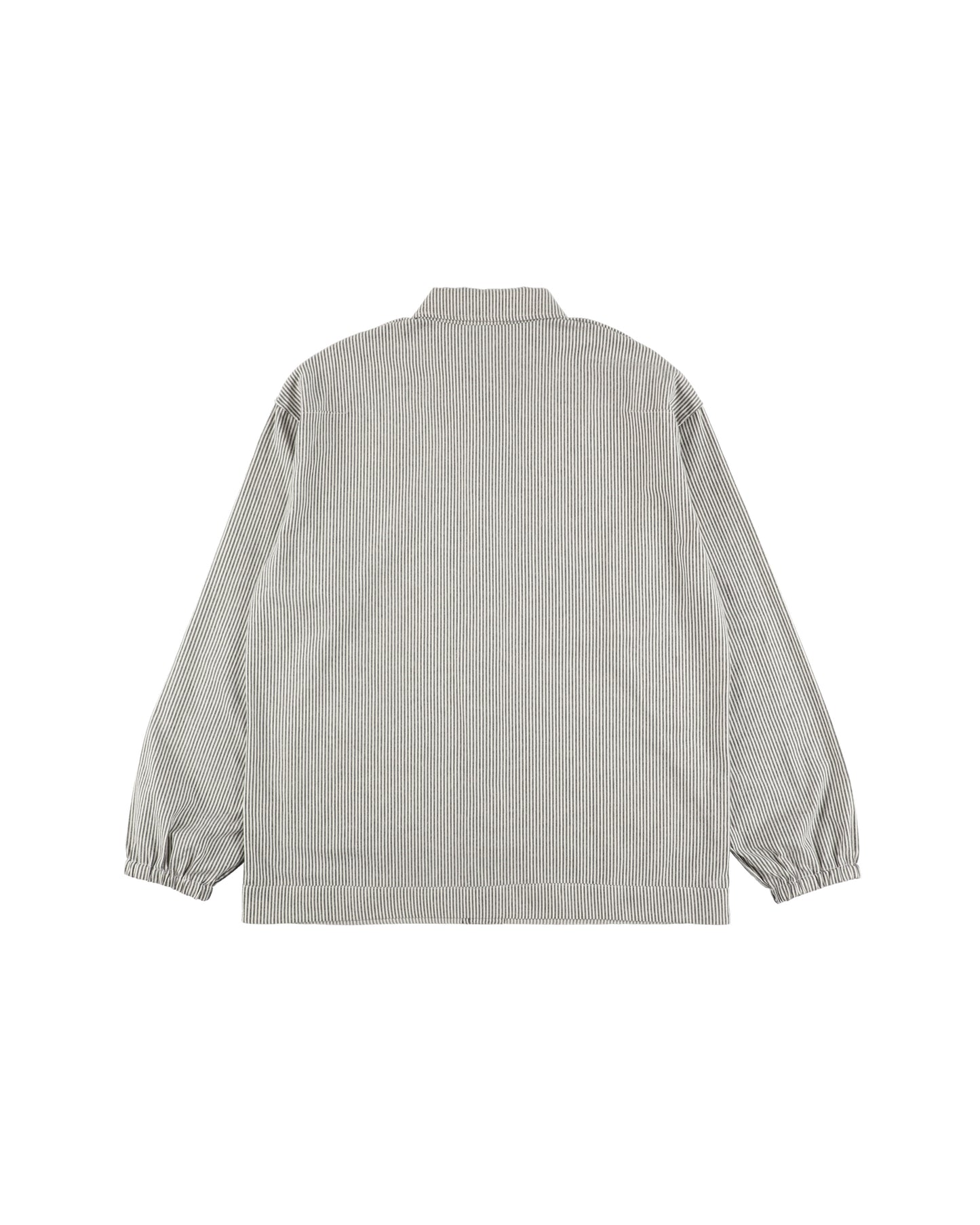 HAND-STENCILED NIGHT SHIRT STRIPE OFF WHITE