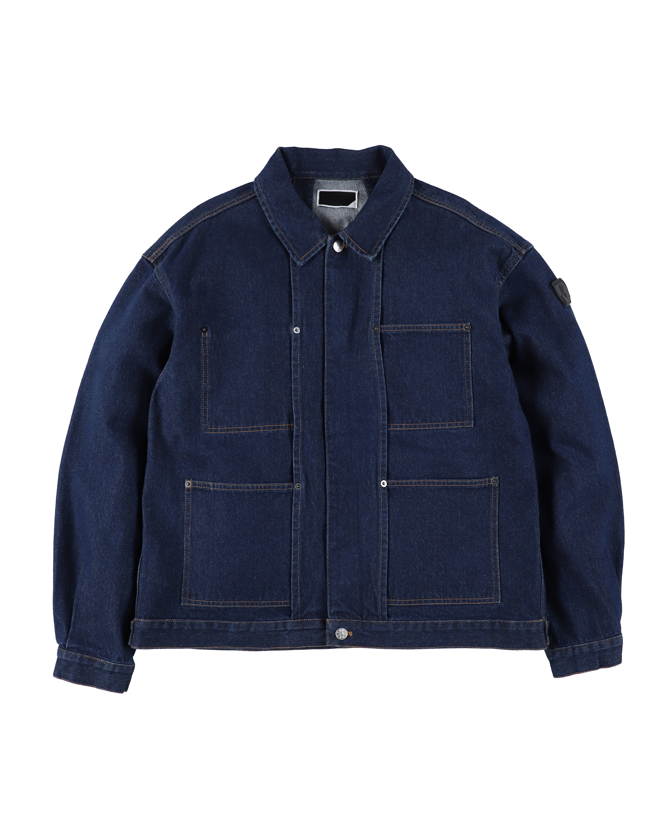 DENIM RIVET CHORE JACKET NAVY – PHINGERIN