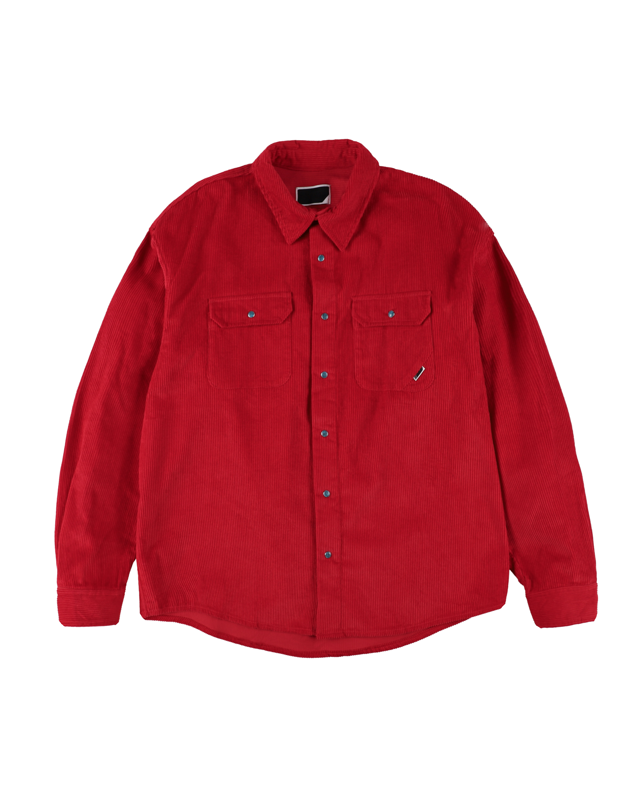 CORDUROY STONE SNAP SHIRT JACKET RED – PHINGERIN