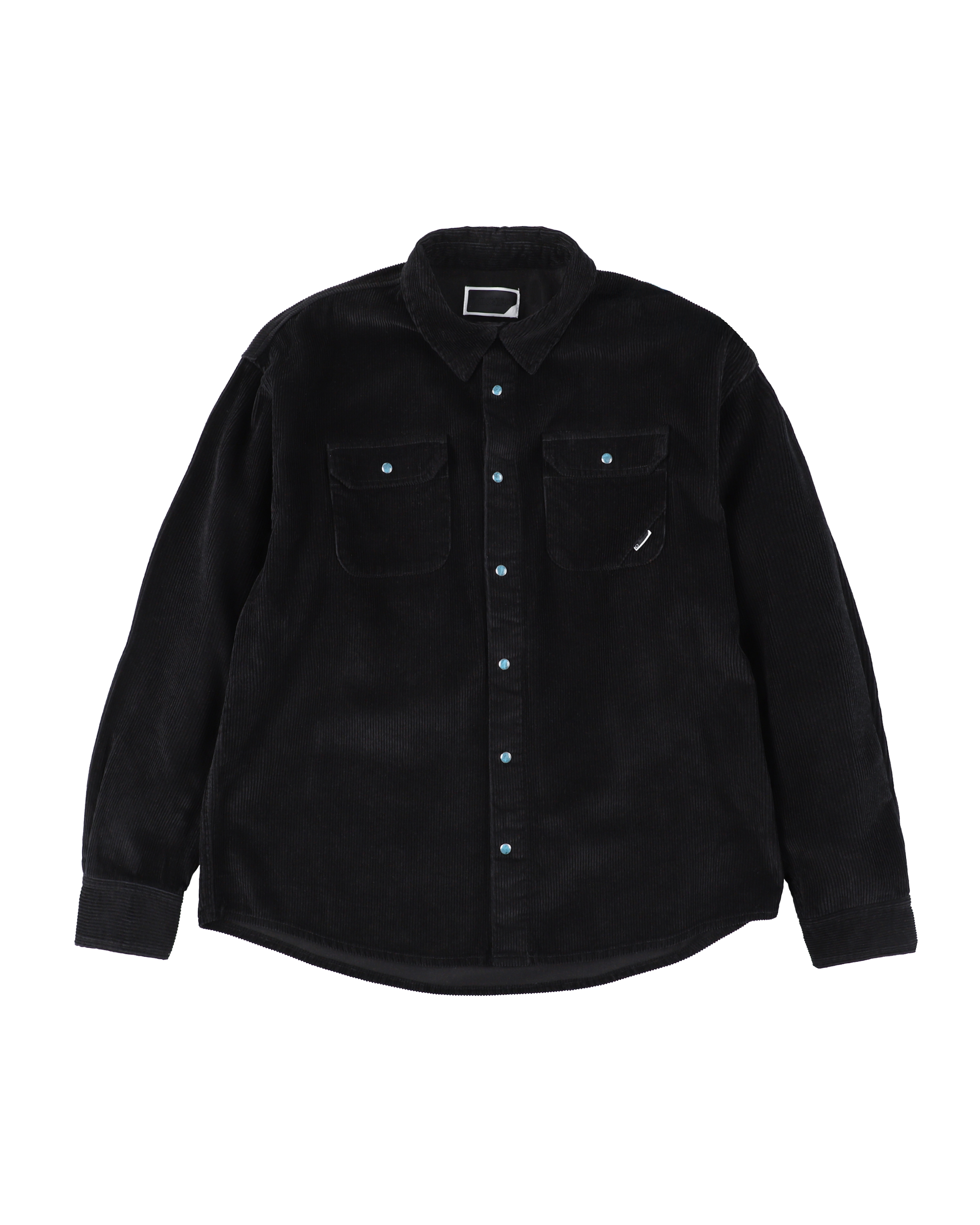 @*割様 Stone  Corduroy Shirt Jacket CORDUROY STONE SNAP SHIRT JACKET BLACK – PHINGERIN