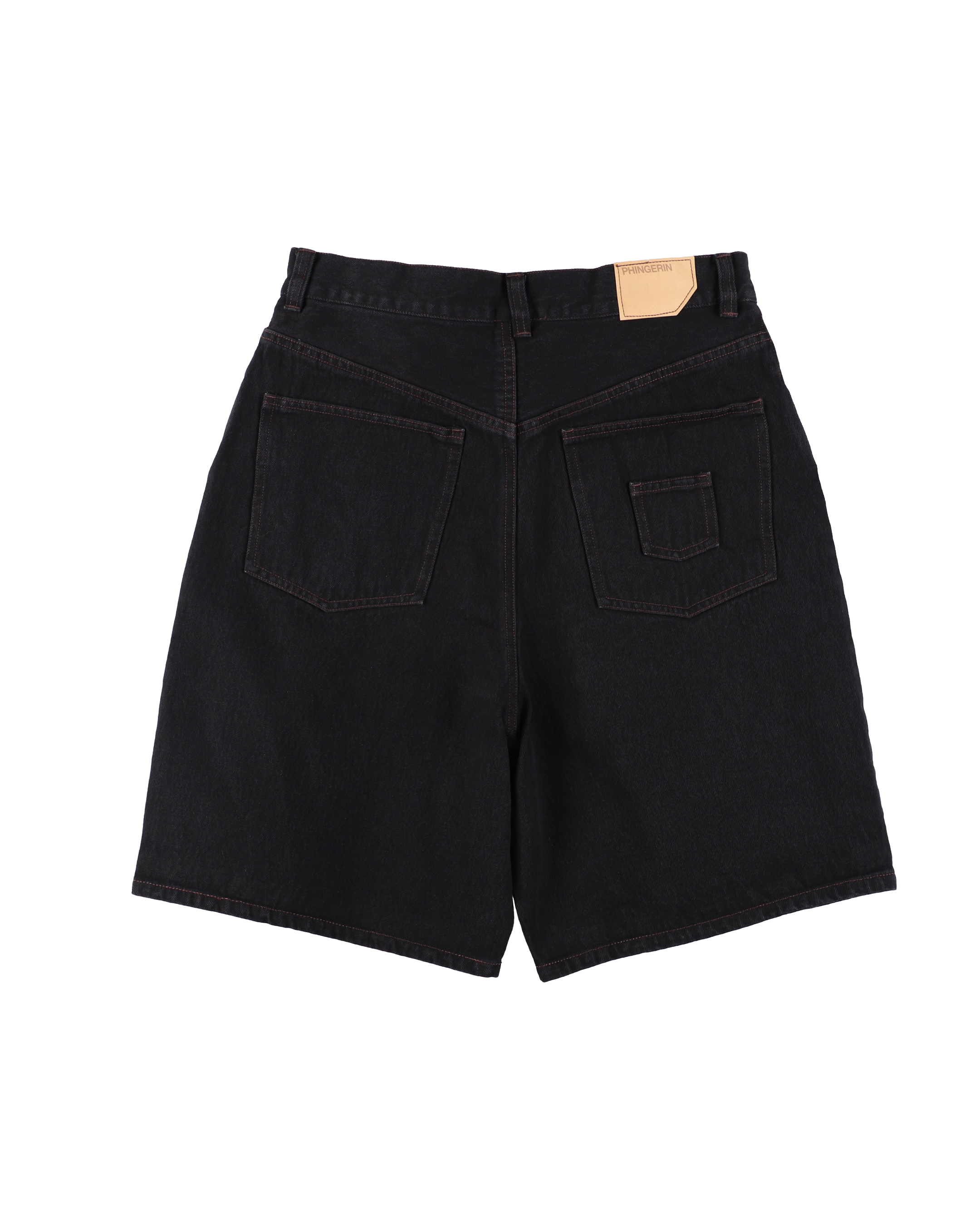 6 POCKET DENIM SHORTS BLACK – PHINGERIN