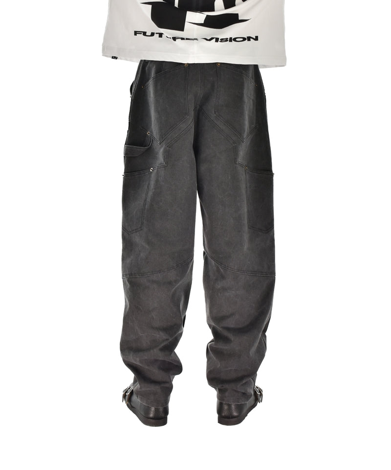 DOUBLE KNEE & HIP WORK PANTS BLACK