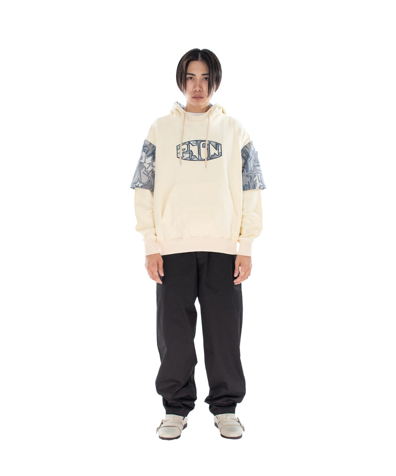 PNGN SLEEVED HOODIE OFF WHITE