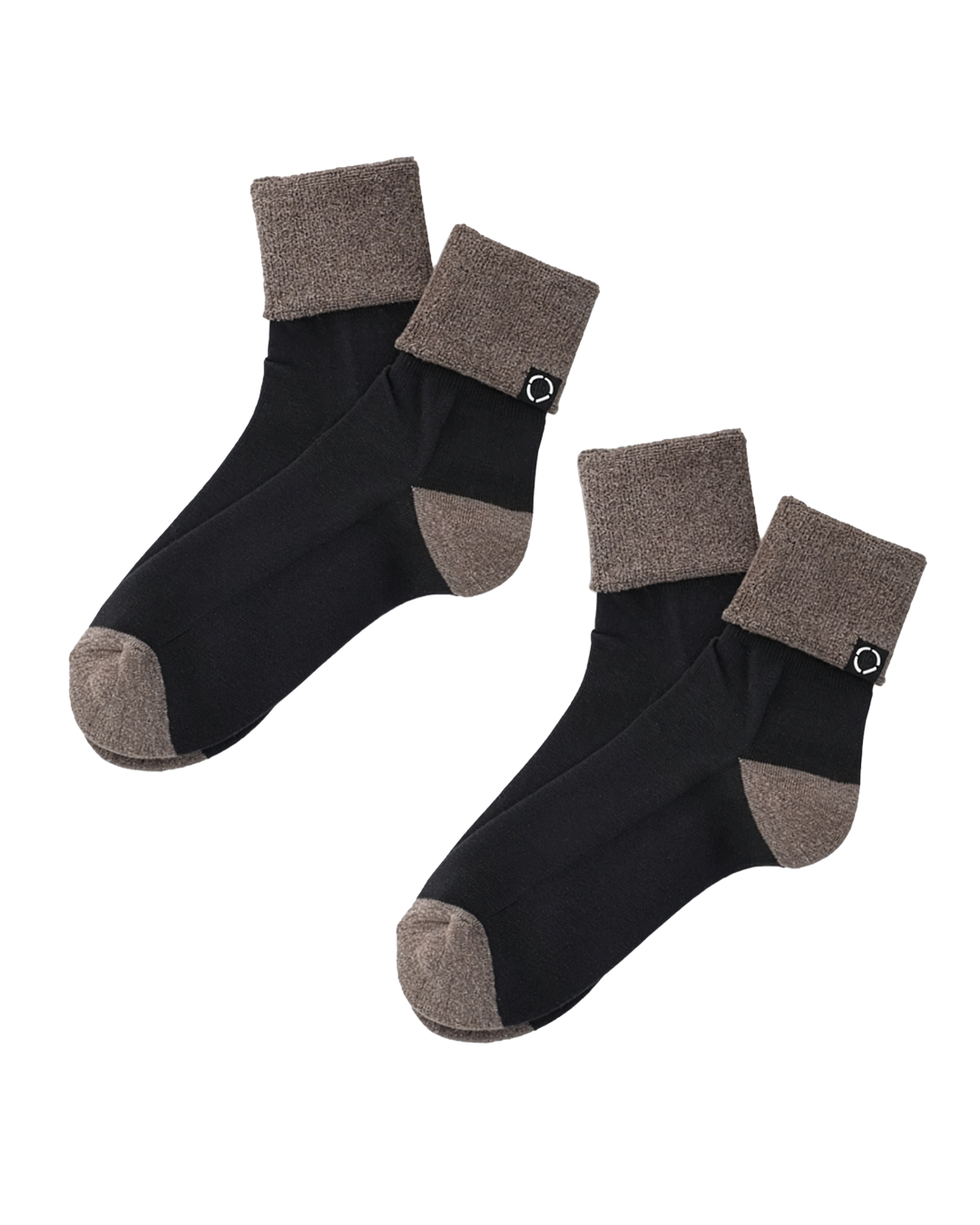 SOCKS! ORGANIC 2-PACK BLACK x BROWN