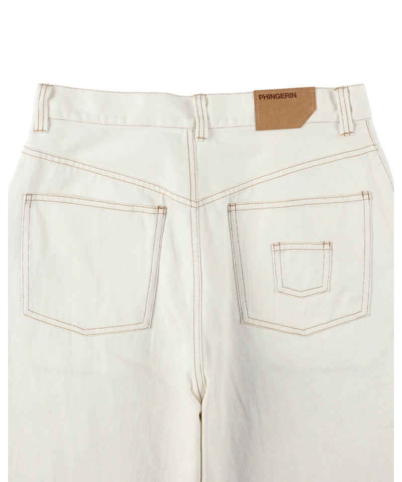 6 POCKET JEANS WHITE
