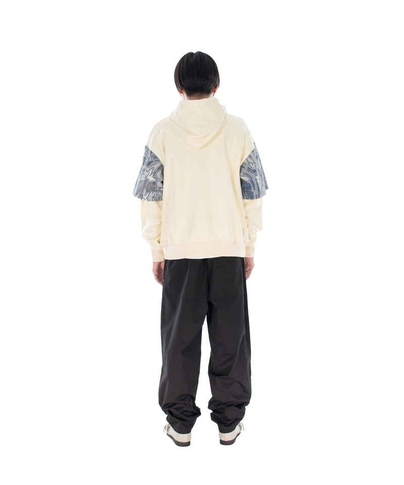PNGN SLEEVED HOODIE OFF WHITE