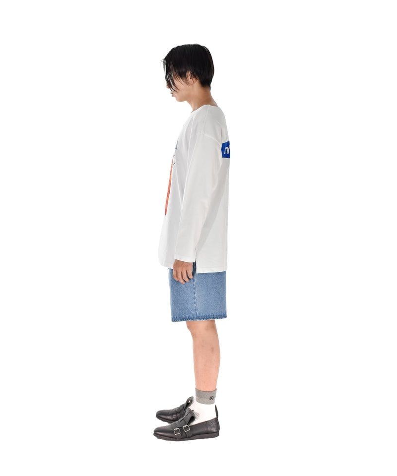 CODE BOAT-NECK L/S TEE WHITE