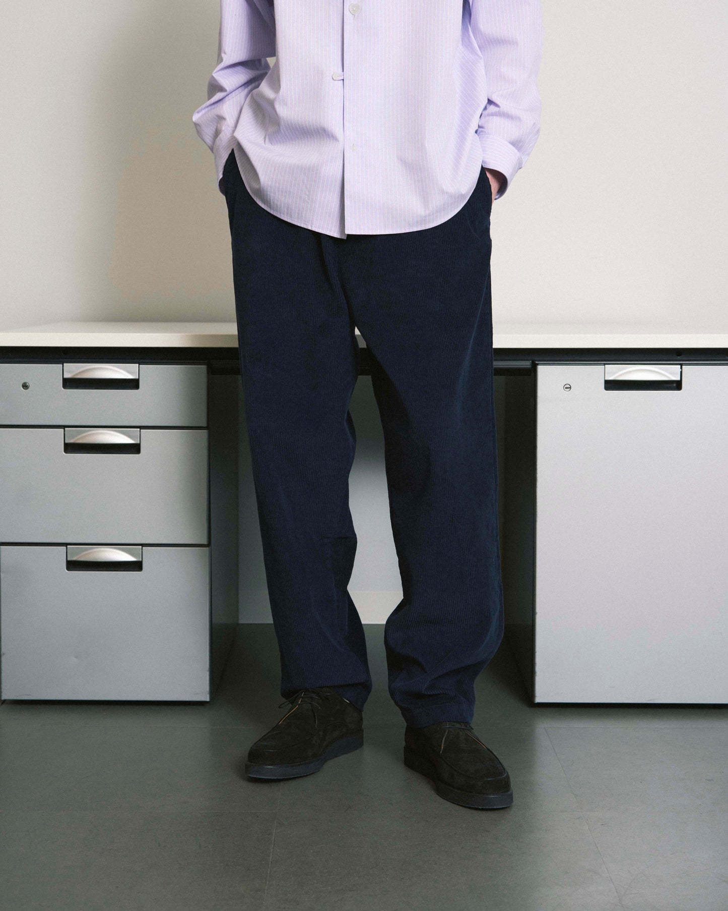 HAMBLETON PANTS CORD BLACK