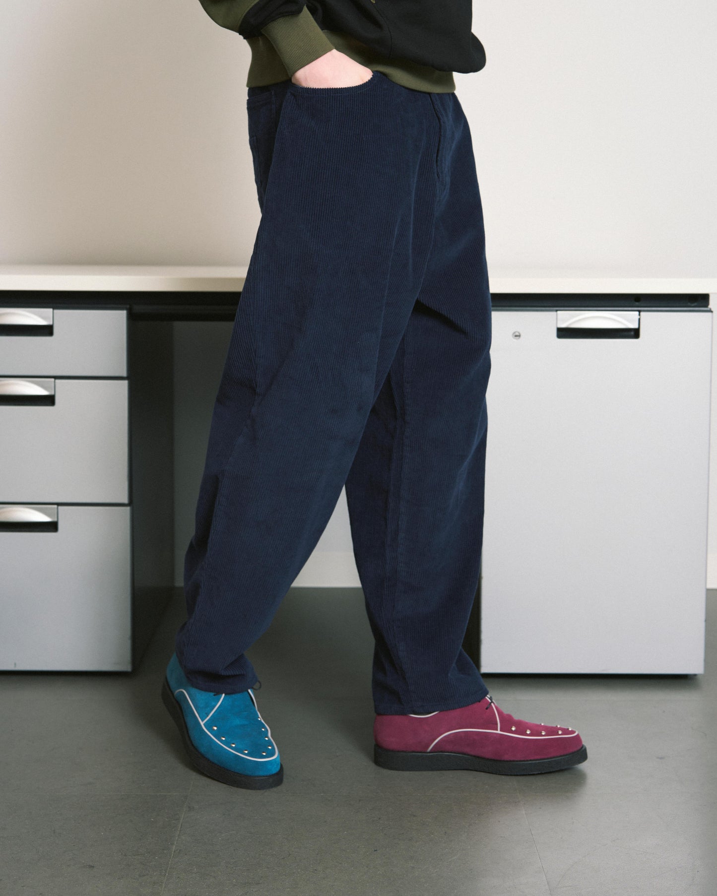 6 POCKET JEANS CORD NAVY