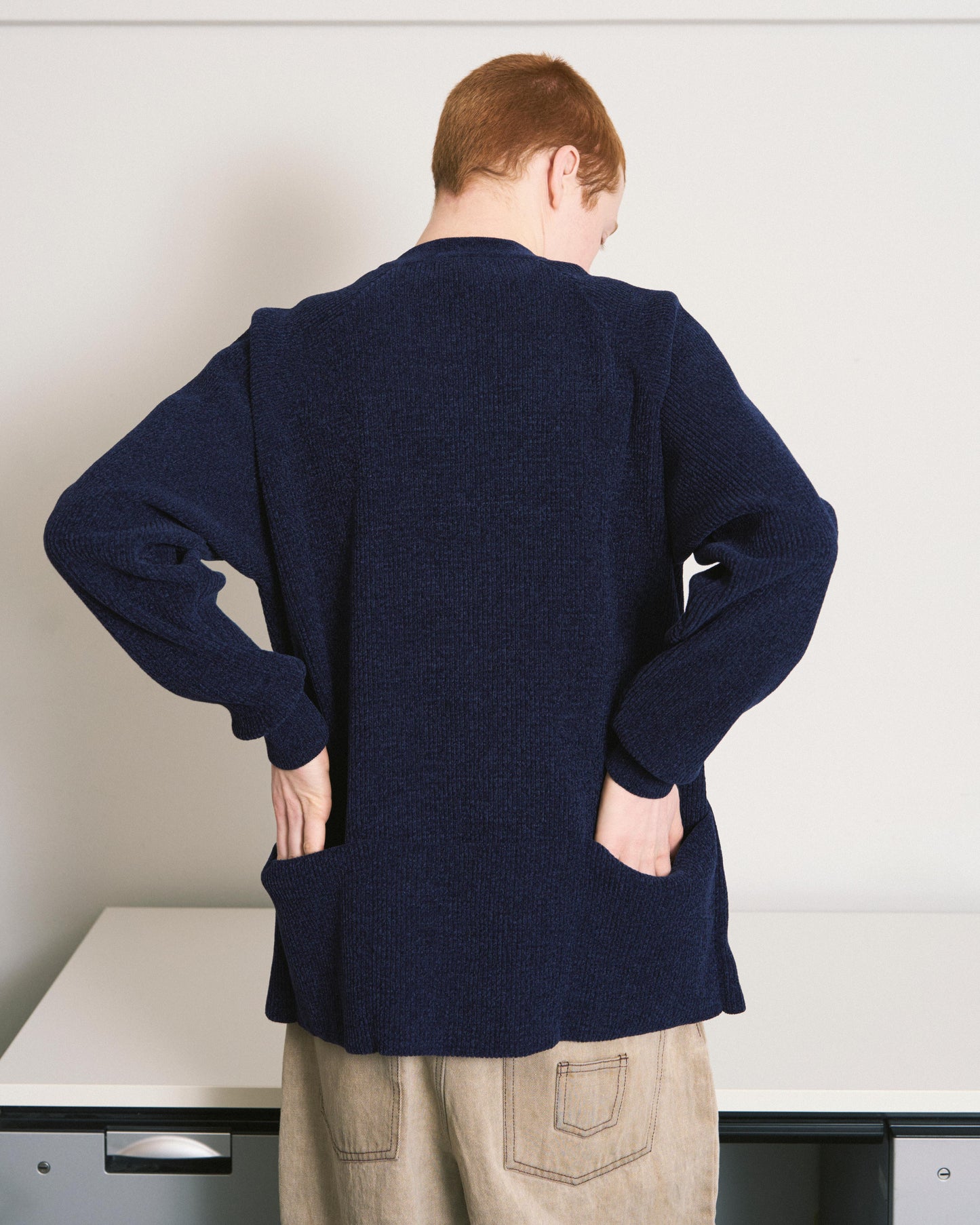 CORDY KNIT CYCLE JACKET BLACK