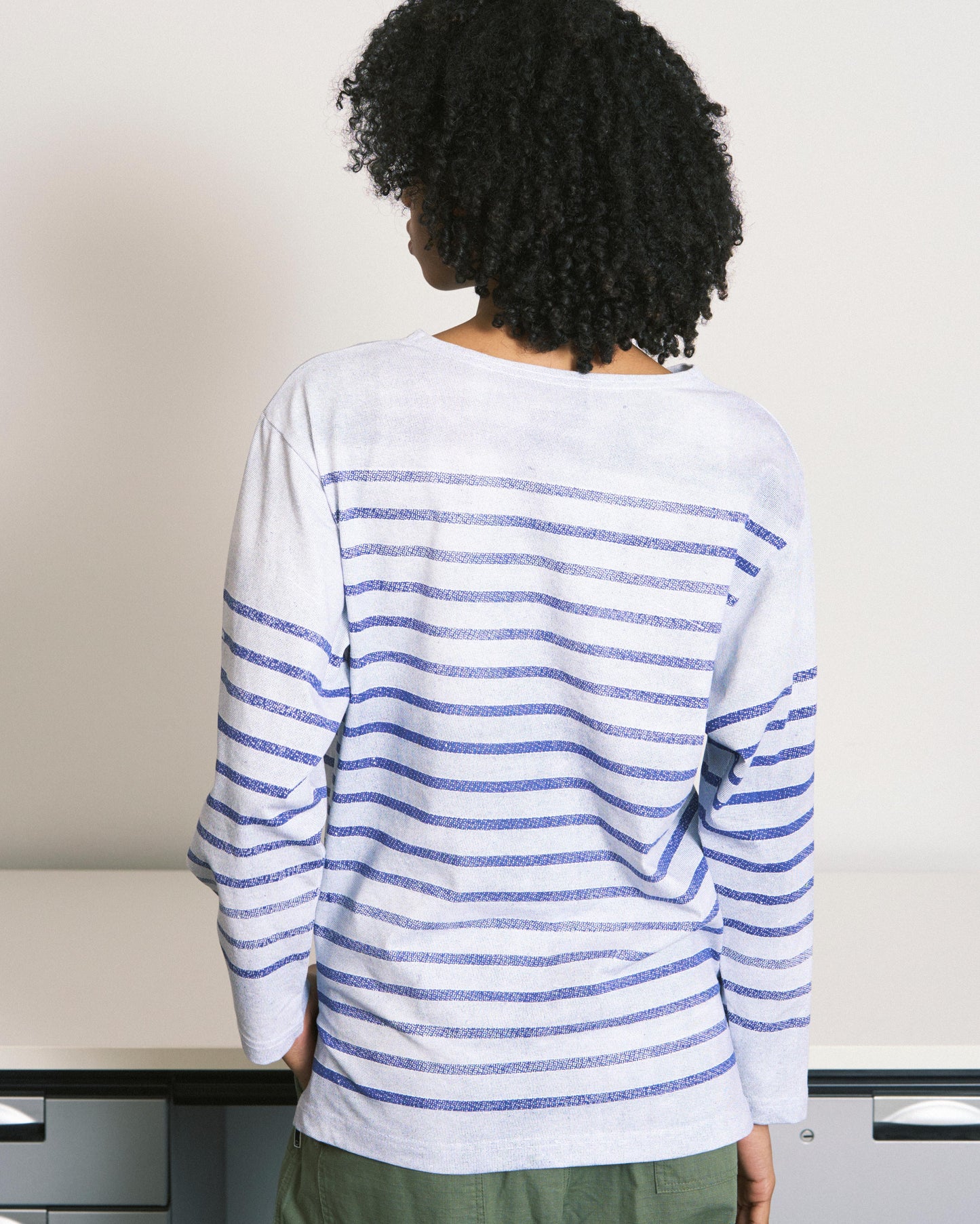 MARINE BOATNECK L/S TEE WHITE