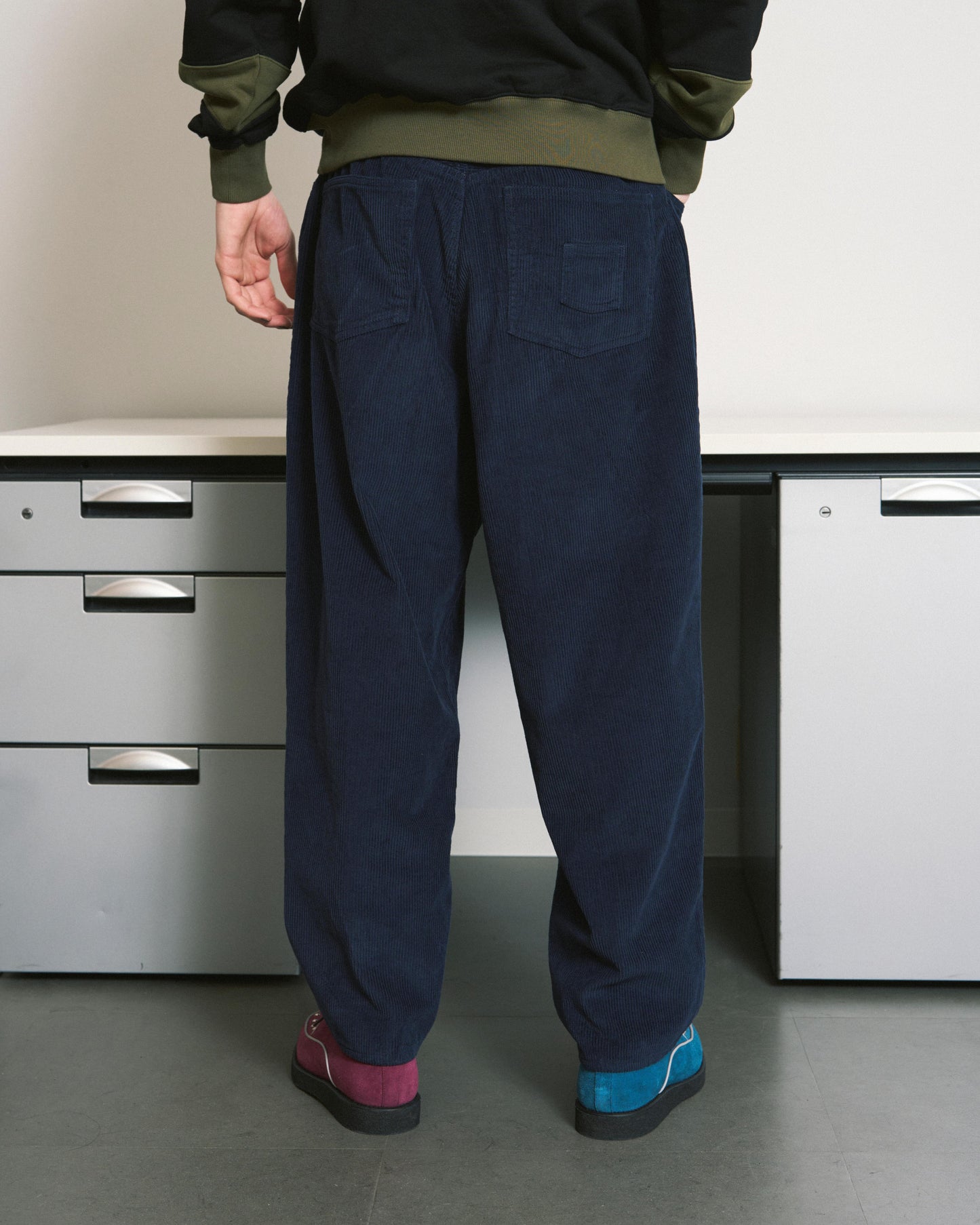 6 POCKET JEANS CORD BLACK