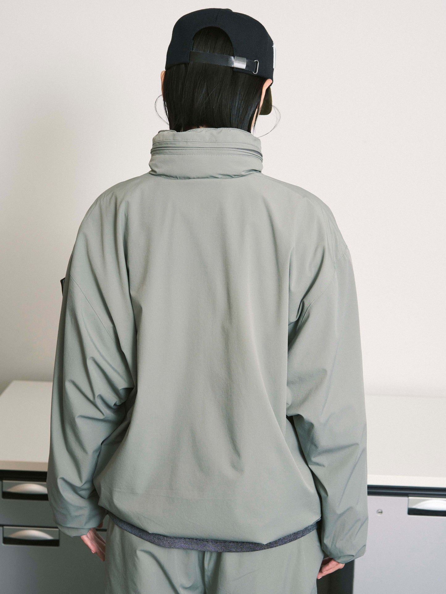 CUSHY FLEECE COLLAR JACKET BLACK