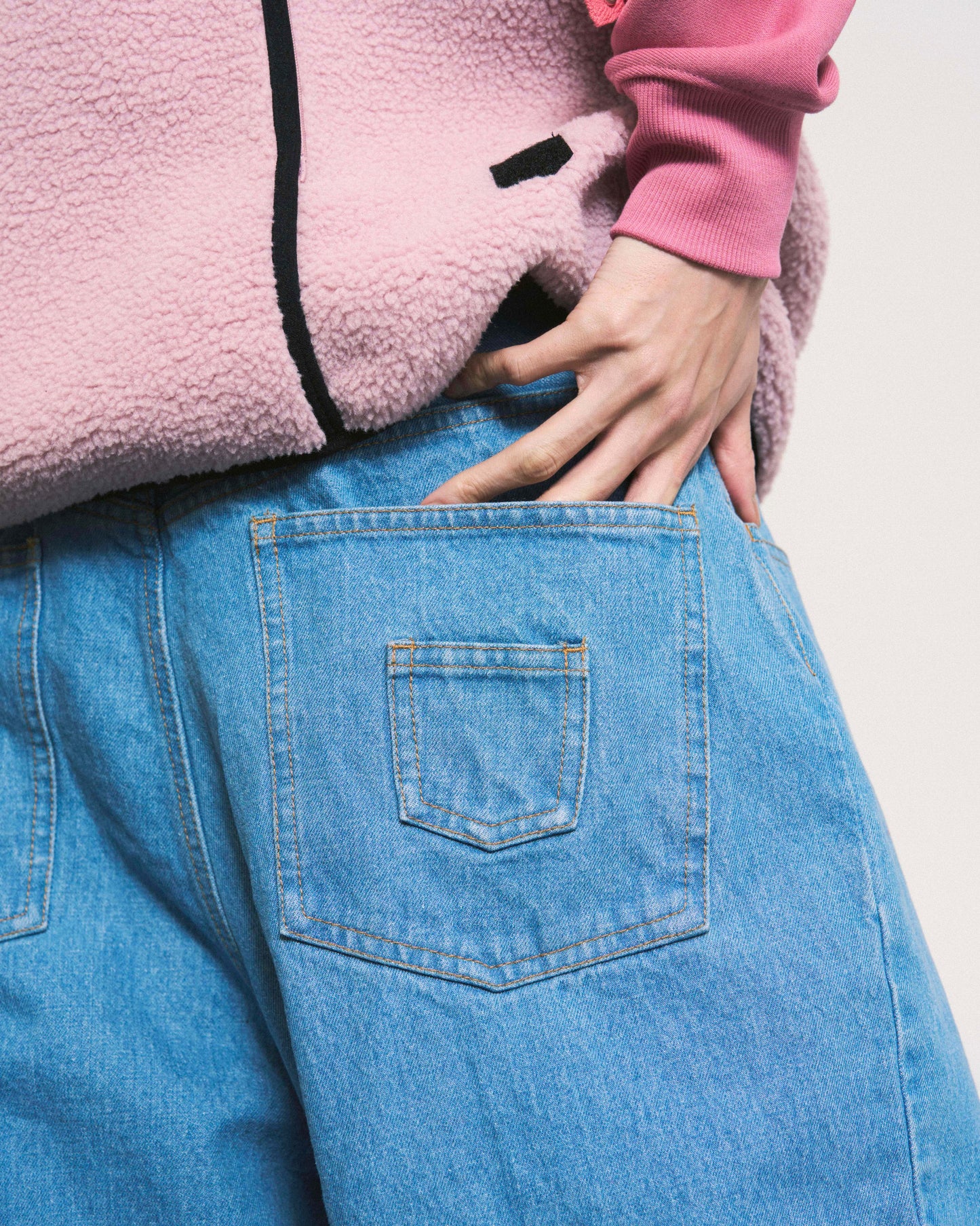 6 POCKET JEANS SAX