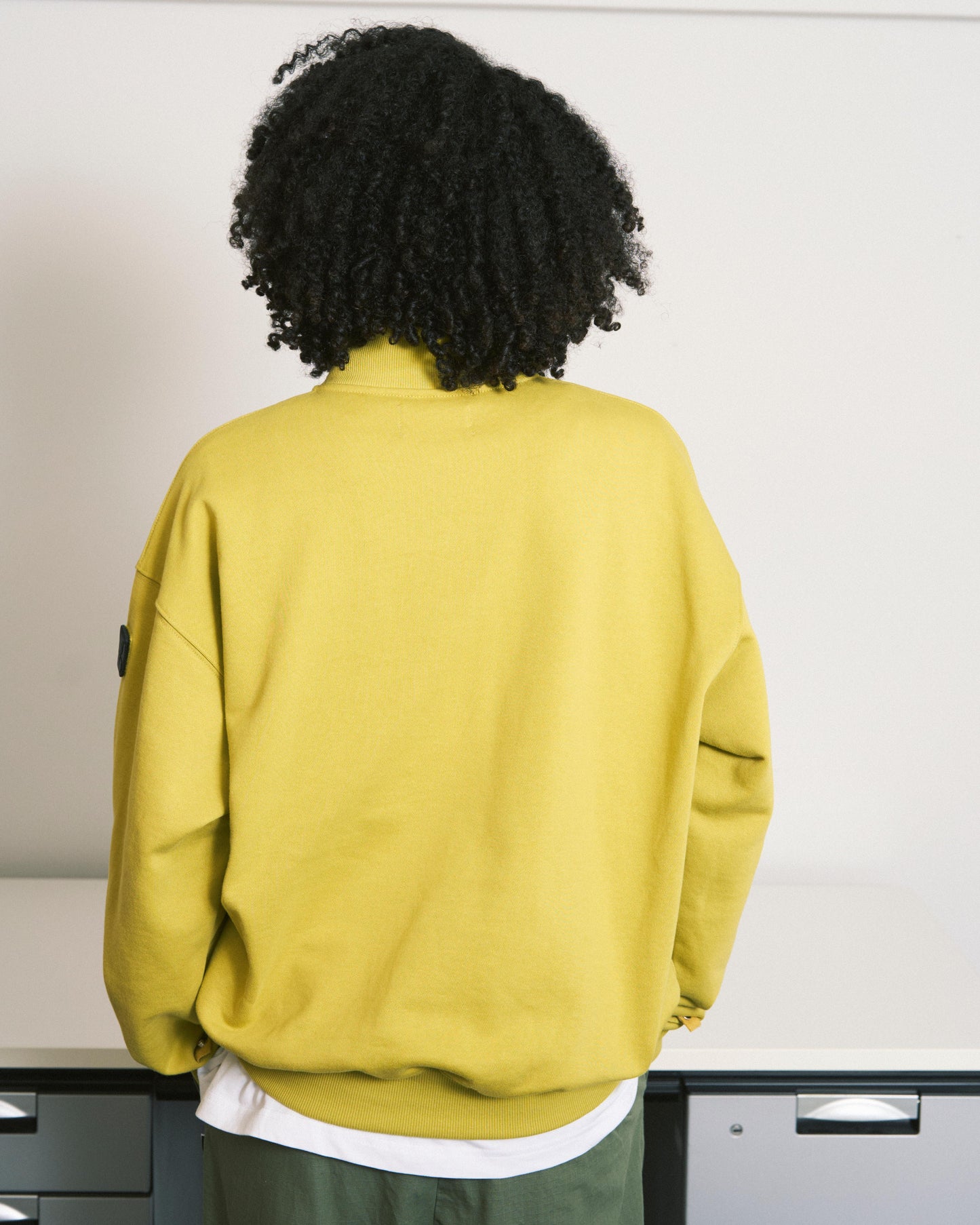 DOUBLE HENLEY SWEATSHIRT HEATHER GREY