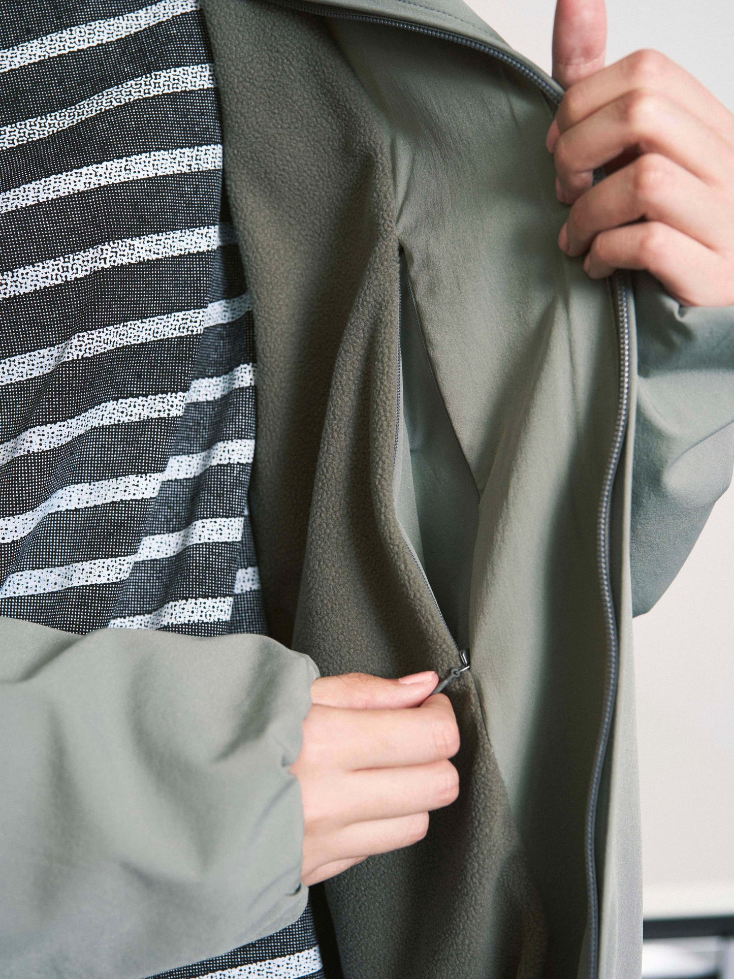 CUSHY FLEECE COLLAR JACKET BLACK