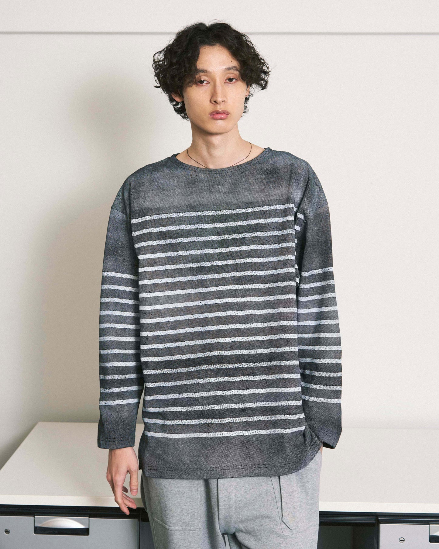 MARINE BOATNECK L/S TEE BLACK