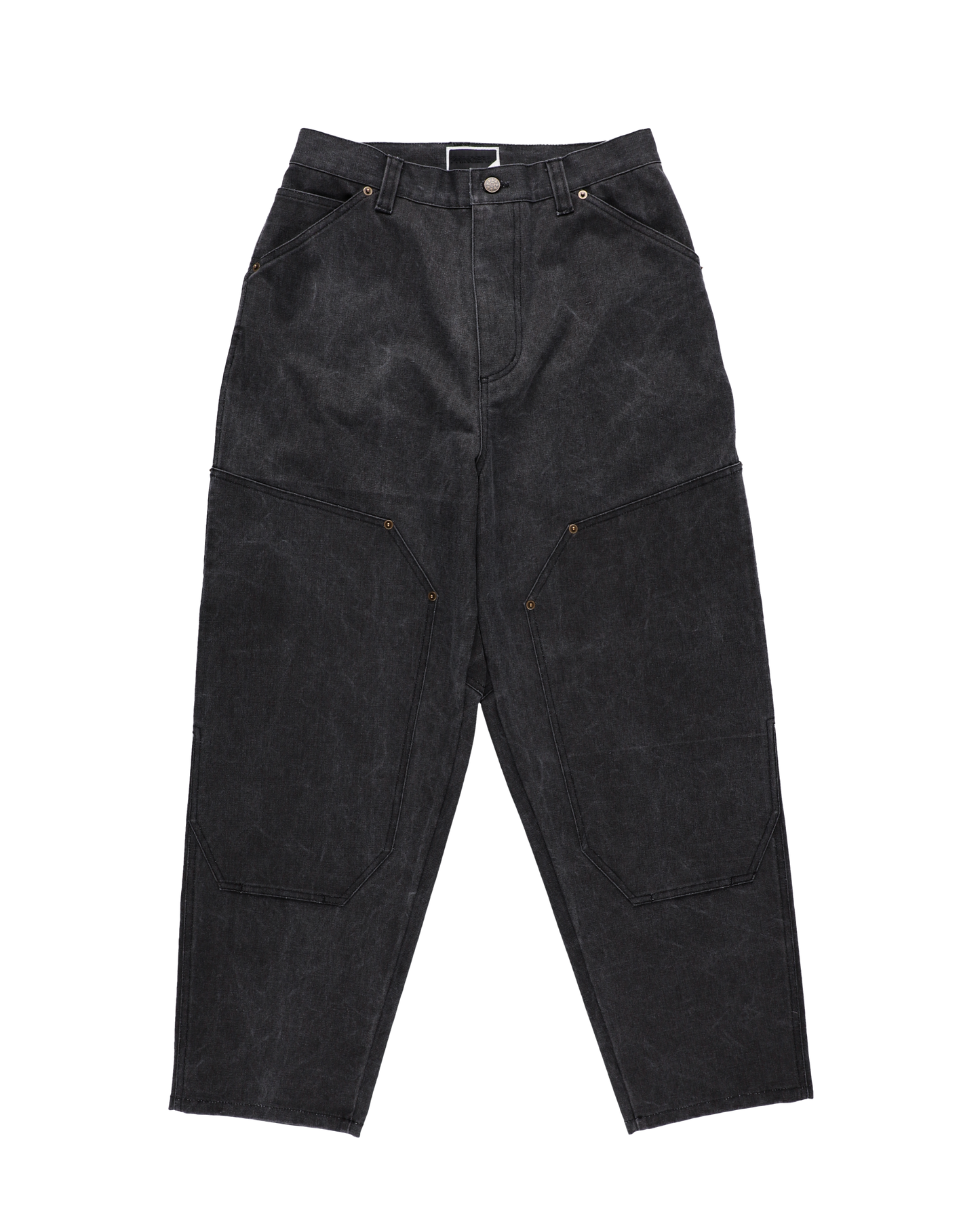DOUBLE KNEE & HIP WORK PANTS BLACK