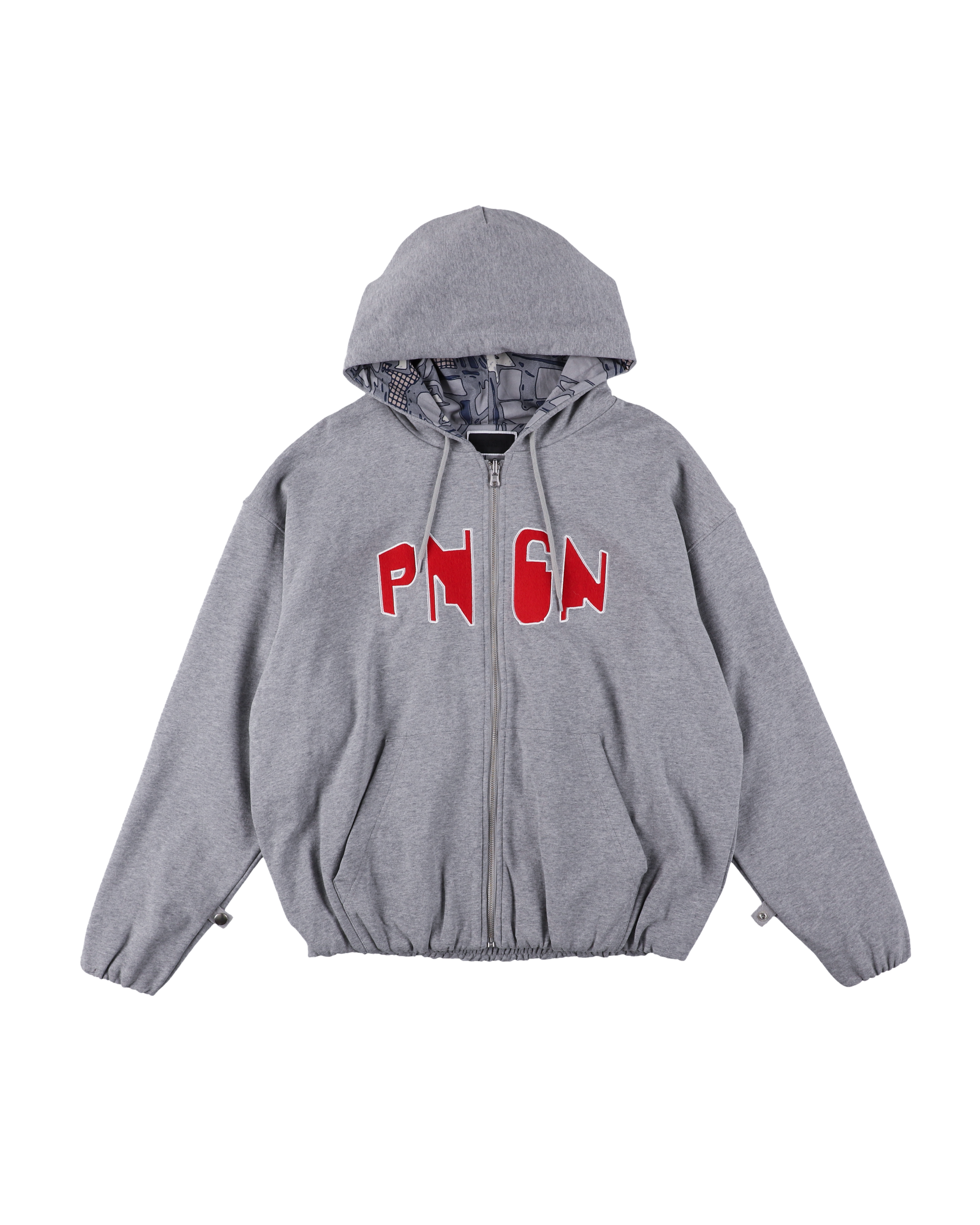 épine é frill zip sweat blouson グレー épine é frill zip sweat blouson グレー CLOSED ZIPPED JUMPER