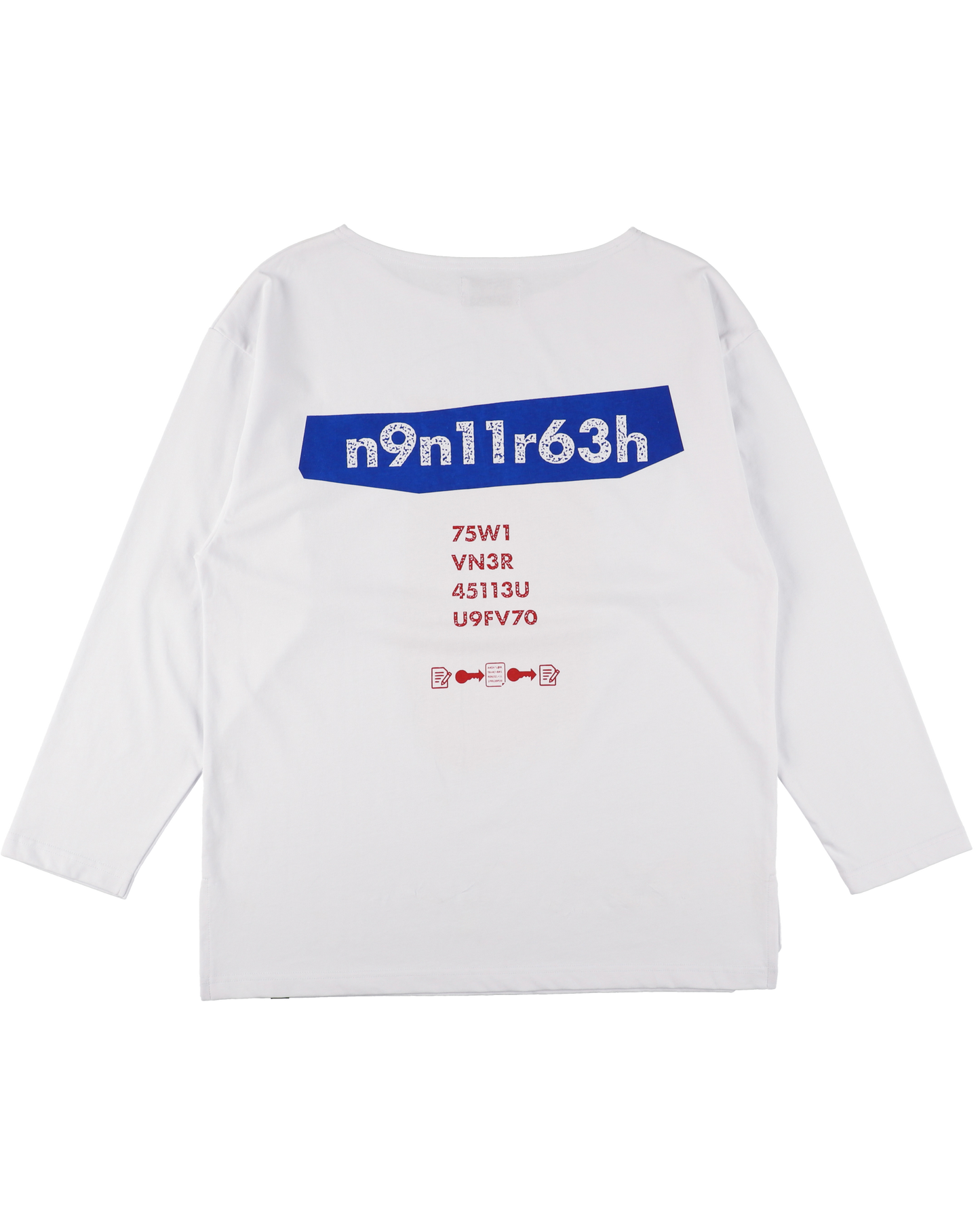 CODE BOAT-NECK L/S TEE WHITE