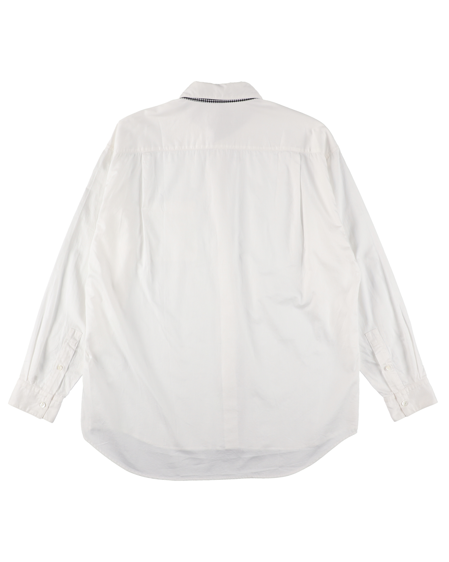 STITCH TEXT TIE SHIRT WHITE