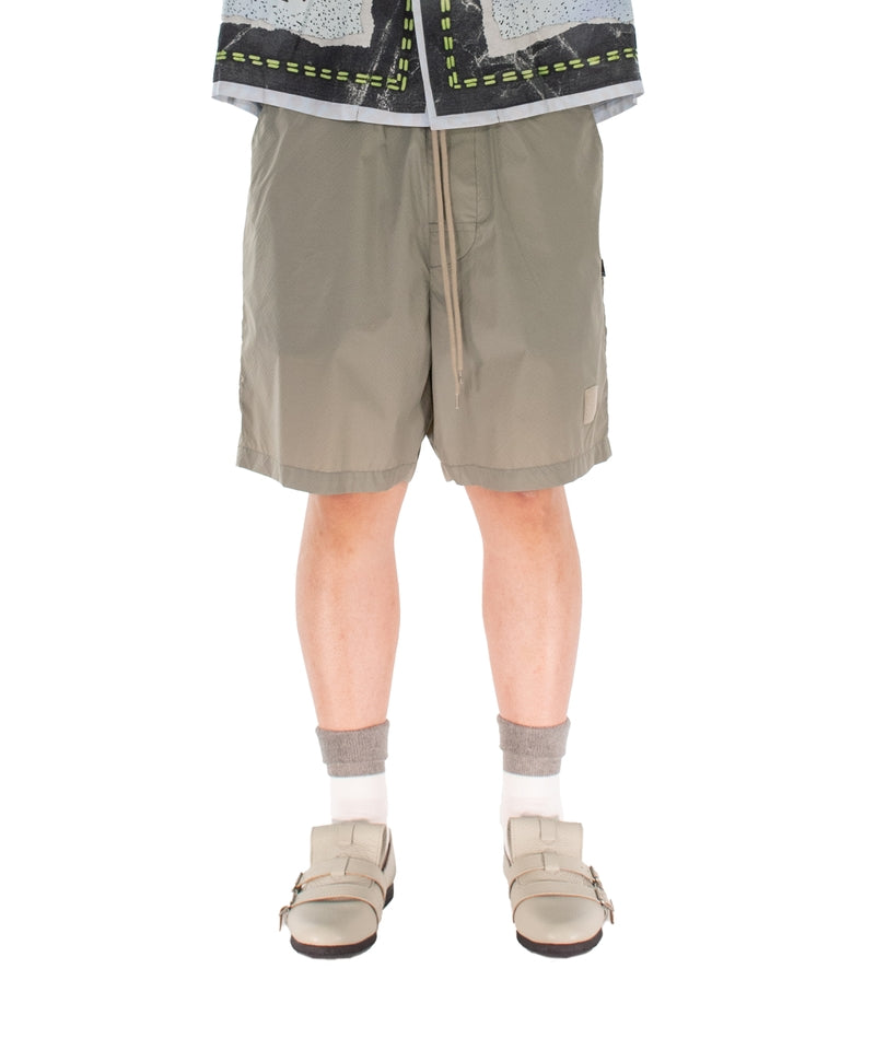 NYLON RIPSTOP SHORTS MOS GREY