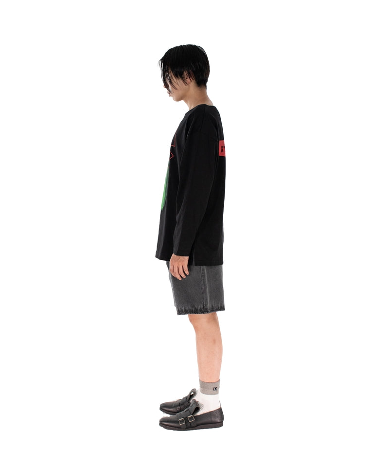 CODE BOAT-NECK L/S TEE BLACK