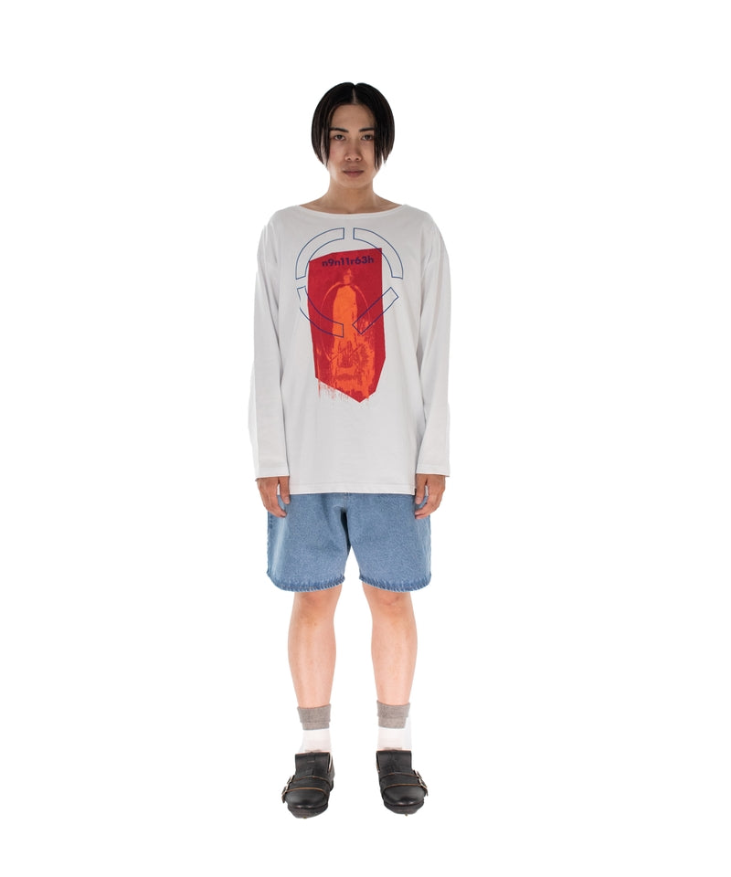 CODE BOAT-NECK L/S TEE WHITE