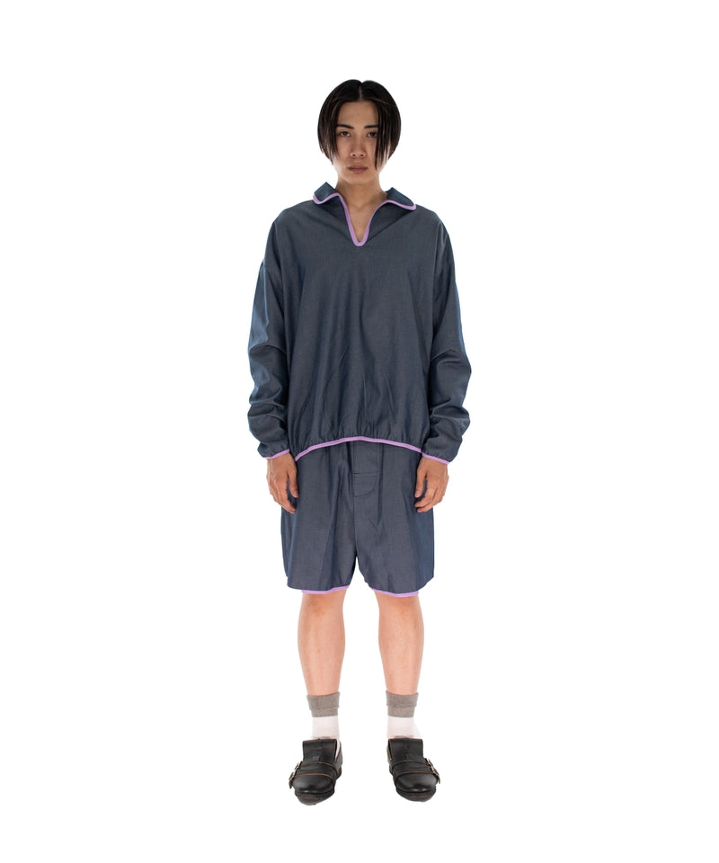 PIPE TOP SKIPPER L/S NAVY