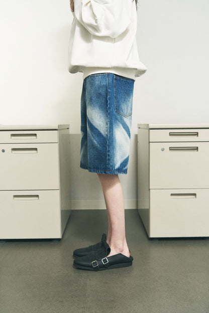 6 POCKET DENIM SHORTS LAZER NAVY