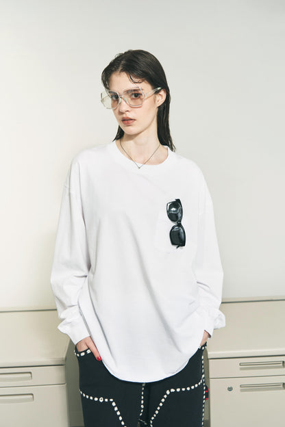 OPTICAL LOOP LS T-SHIRT WHITE